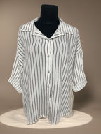 MUSSELIN BLUSE | STREIFENLIEBE