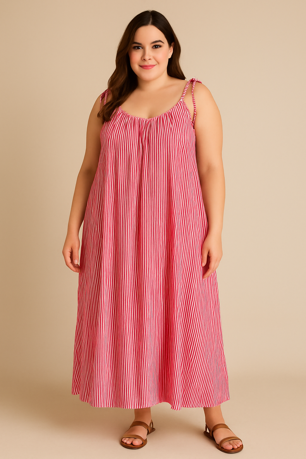 CURVY MUSSELIN KLEID | ELLA