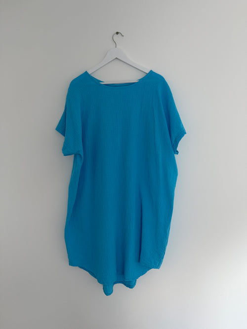CURVY MUSSELIN KLEID | FLAIR