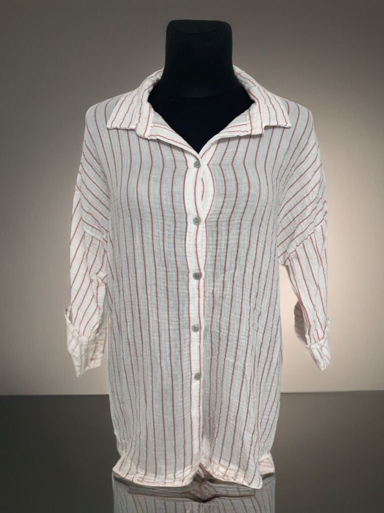 MUSSELIN BLUSE | STREIFENLIEBE