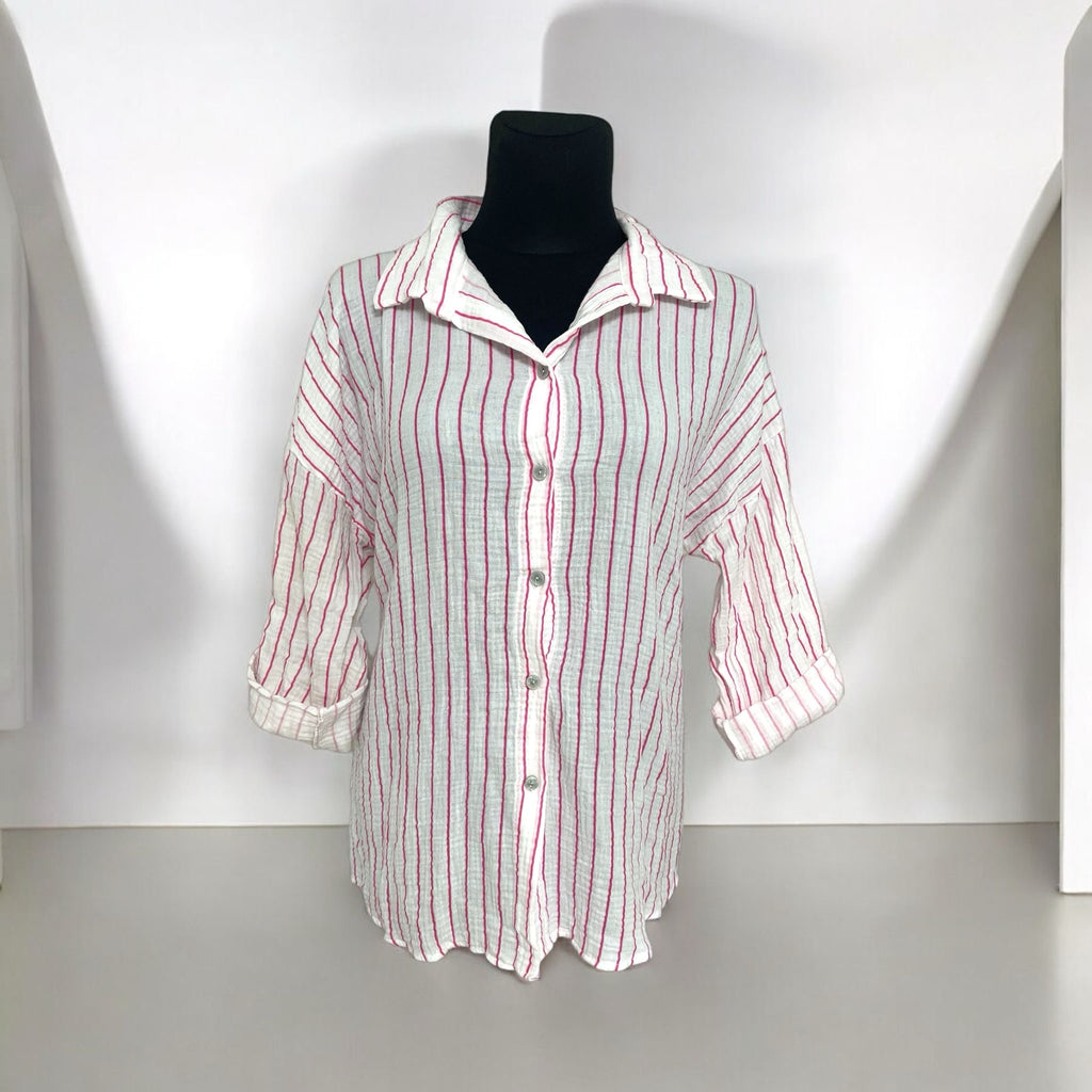 MUSSELIN BLUSE | STREIFENLIEBE