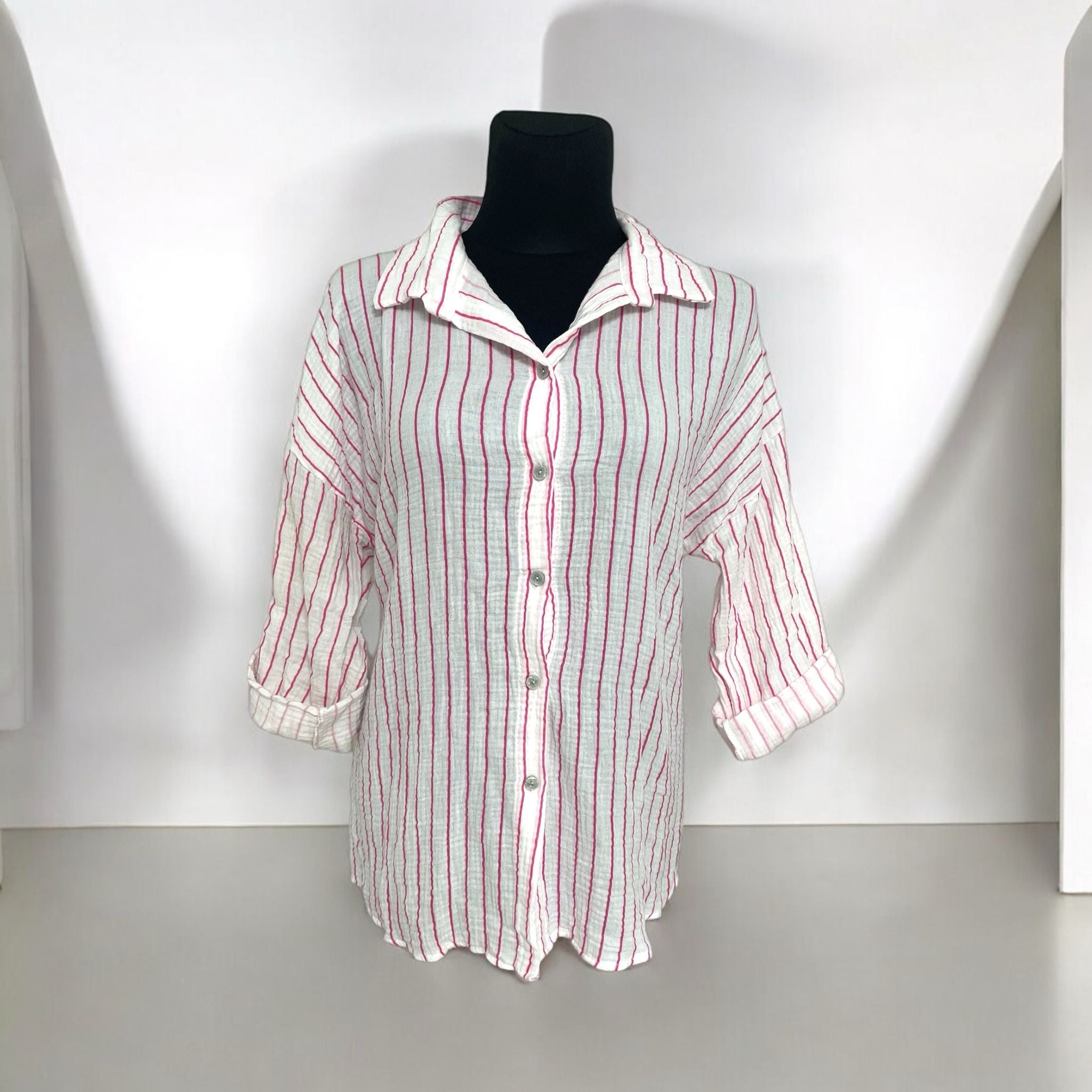 MUSSELIN BLUSE | STREIFENLIEBE