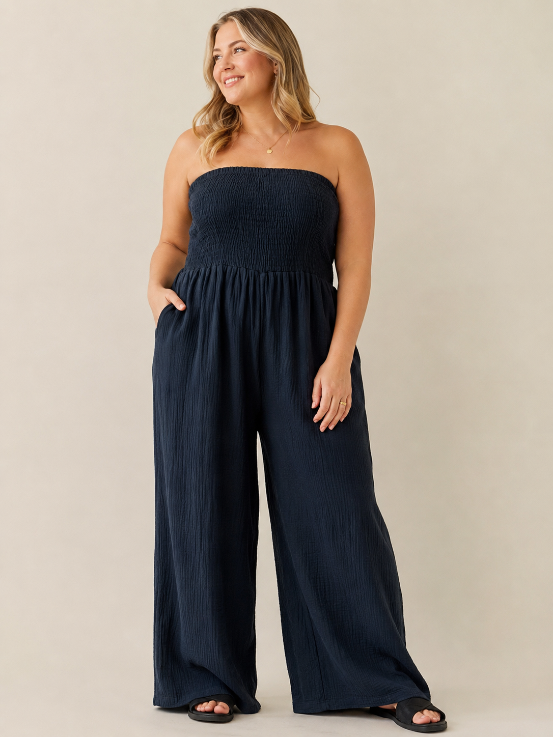 CURVY MUSSELIN EINTEILER | ANA