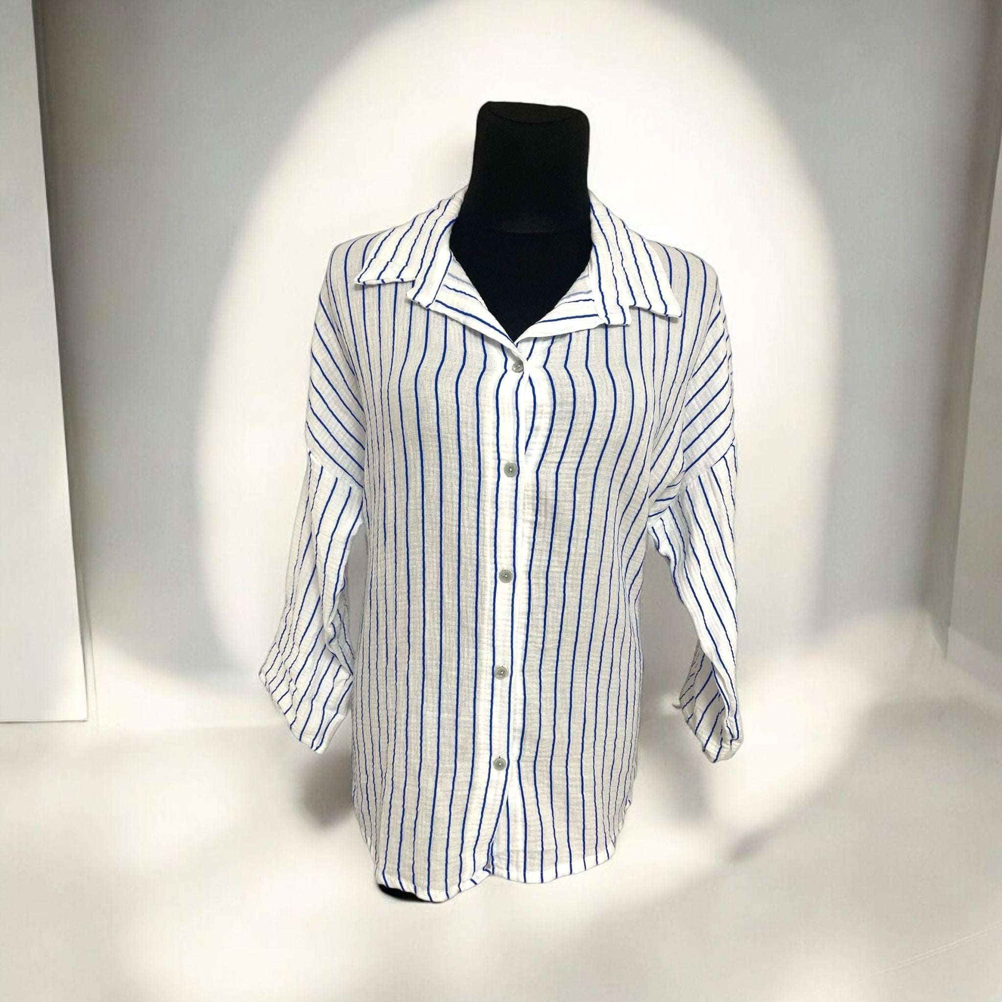 MUSSELIN BLUSE | STREIFENLIEBE