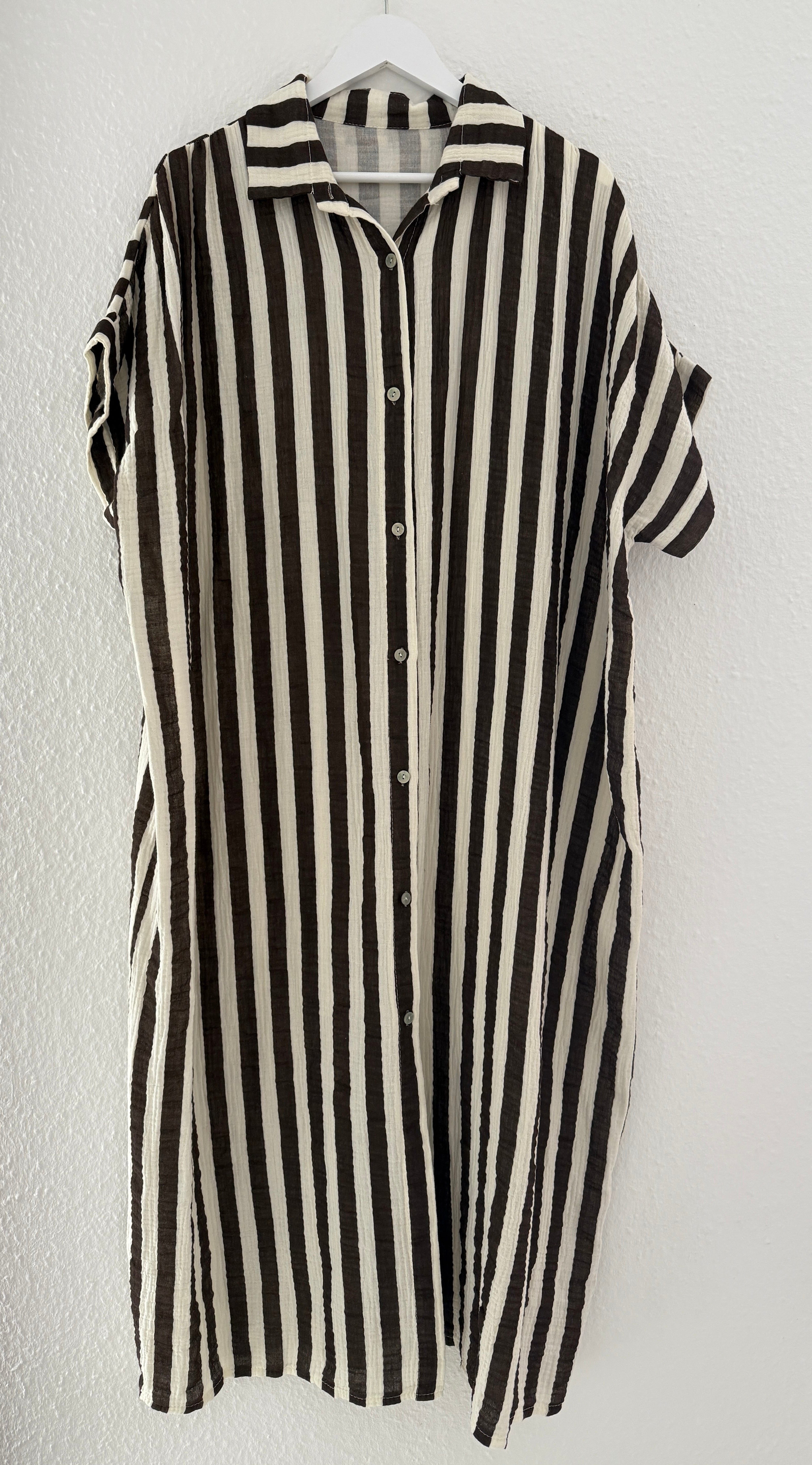 CURVY MUSSELIN KLEID | LINEO