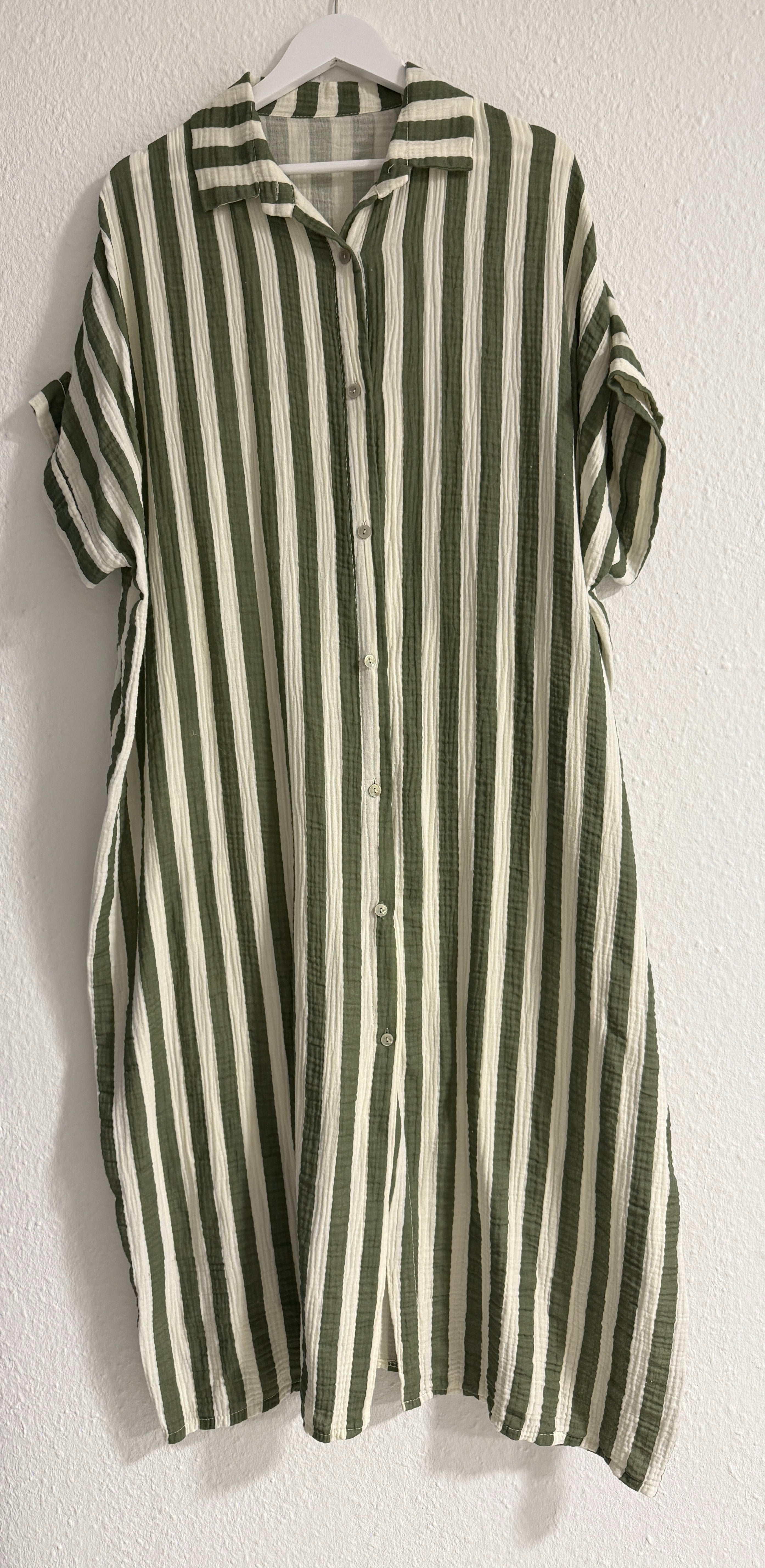 CURVY MUSSELIN KLEID | LINEO