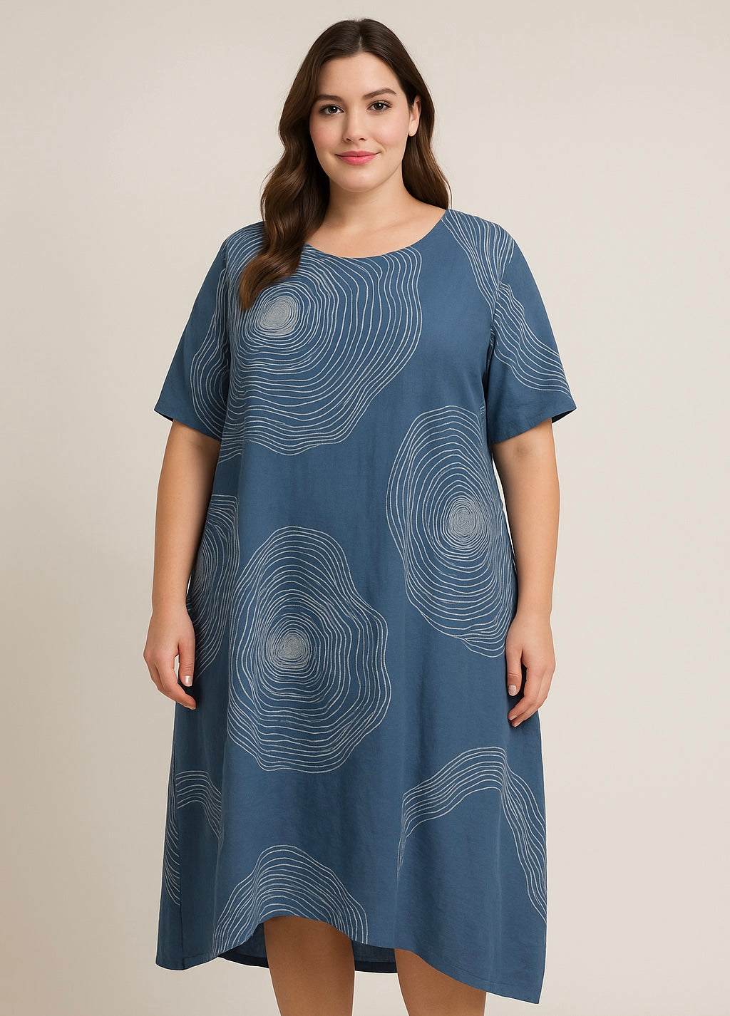 CURVY LEINEN KLEID | TRACE
