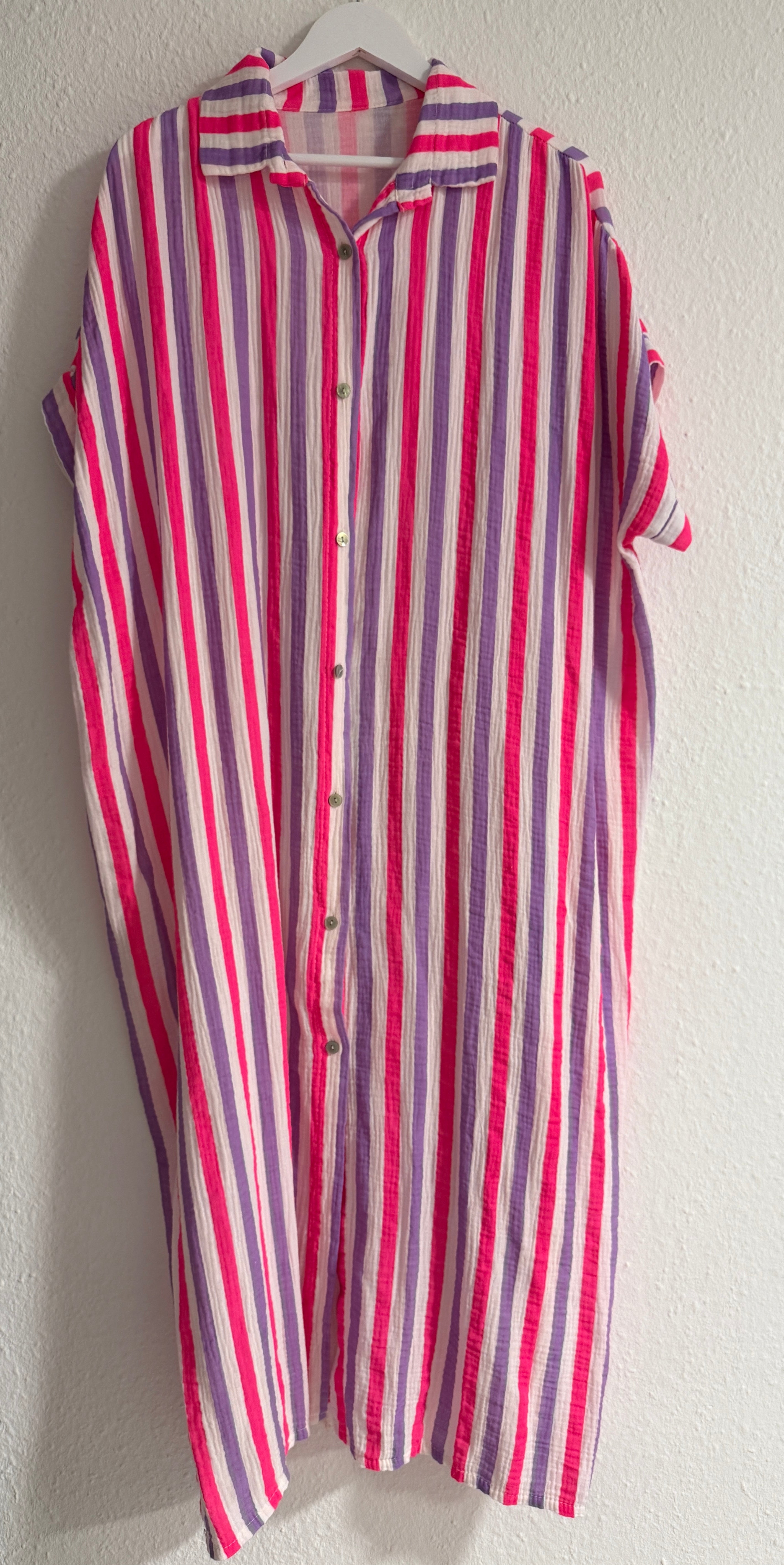 CURVY MUSSELIN KLEID | LINEO