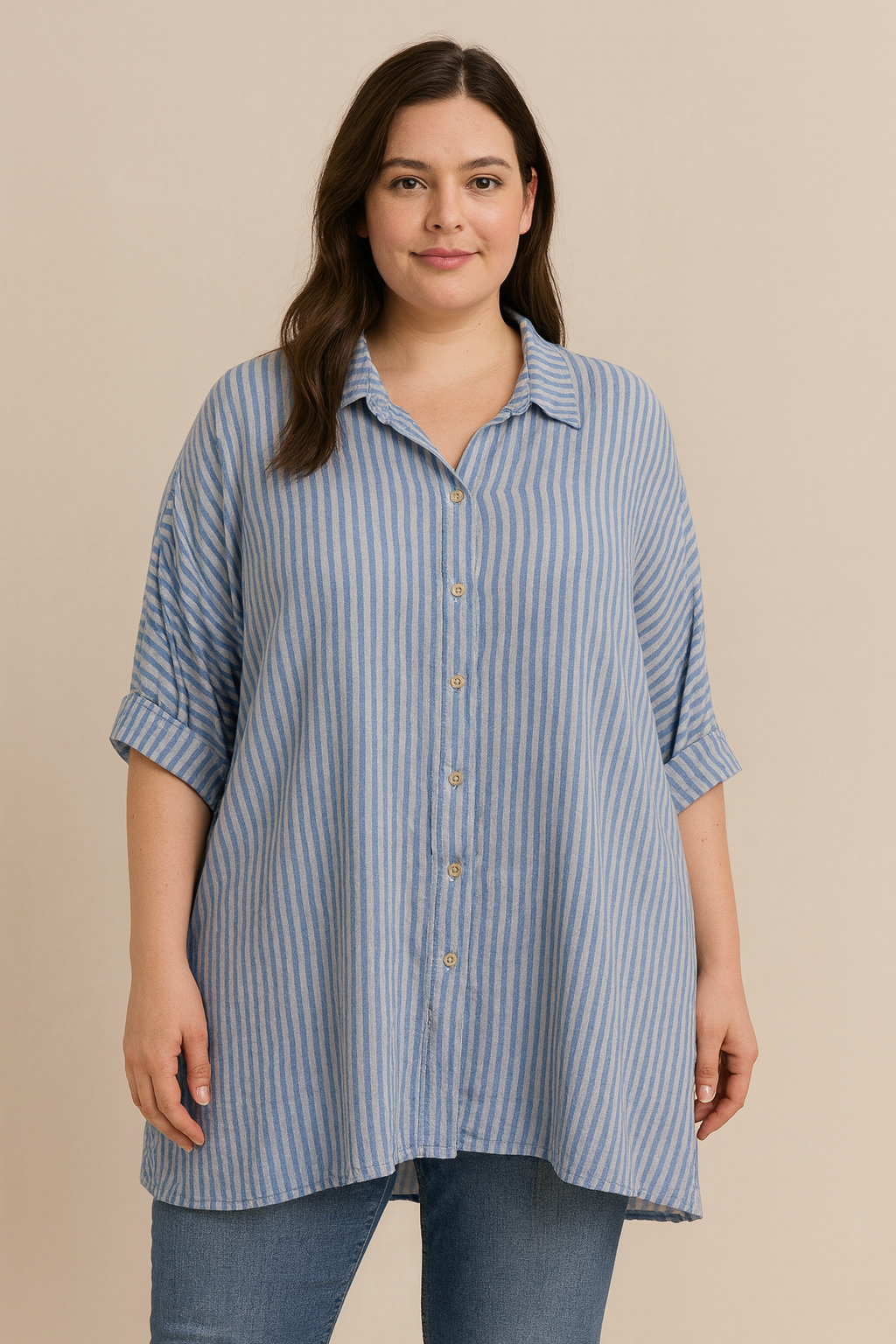 OVERSIZE MUSSELIN BLUSE | STRELLA