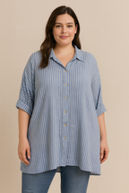 OVERSIZE MUSSELIN BLUSE | STRELLA
