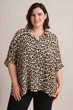 OVERSIZE MUSSELIN BLUSE | LEORANA