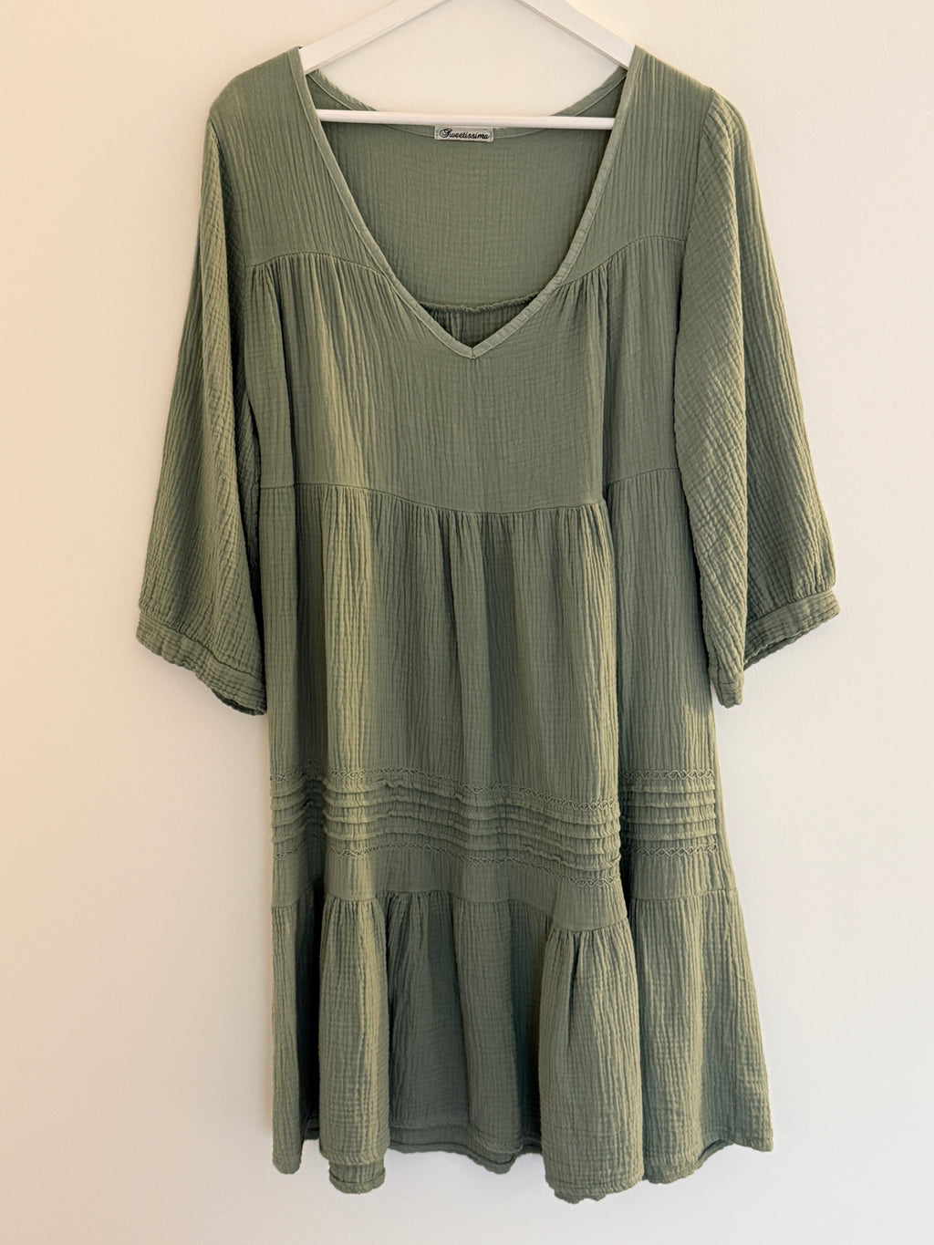 MUSSELIN KLEID | CLOUDY