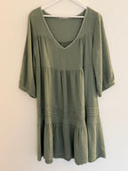 MUSSELIN KLEID | CLOUDY