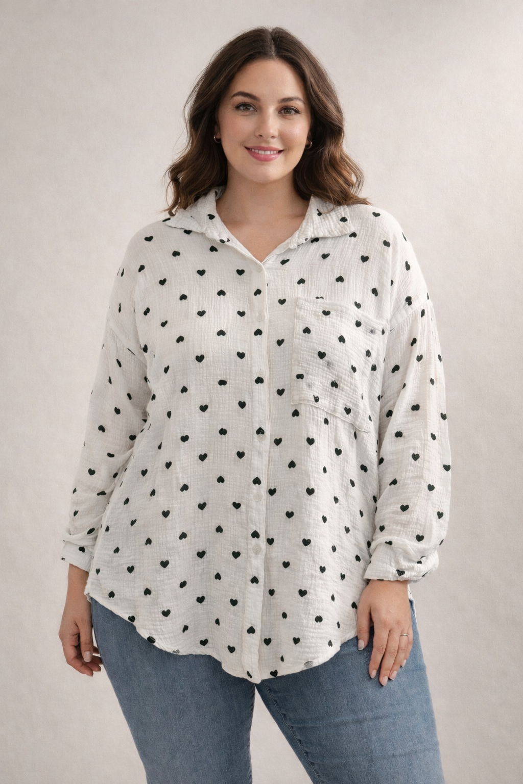 MUSSELIN BLUSE | ROMINA