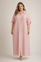 CURVY MUSSELIN KLEID | MELORA