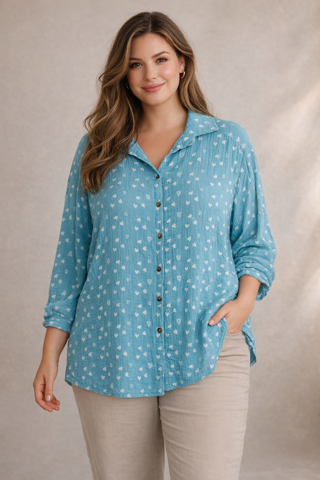 MUSSELIN BLUSE | SOLIS