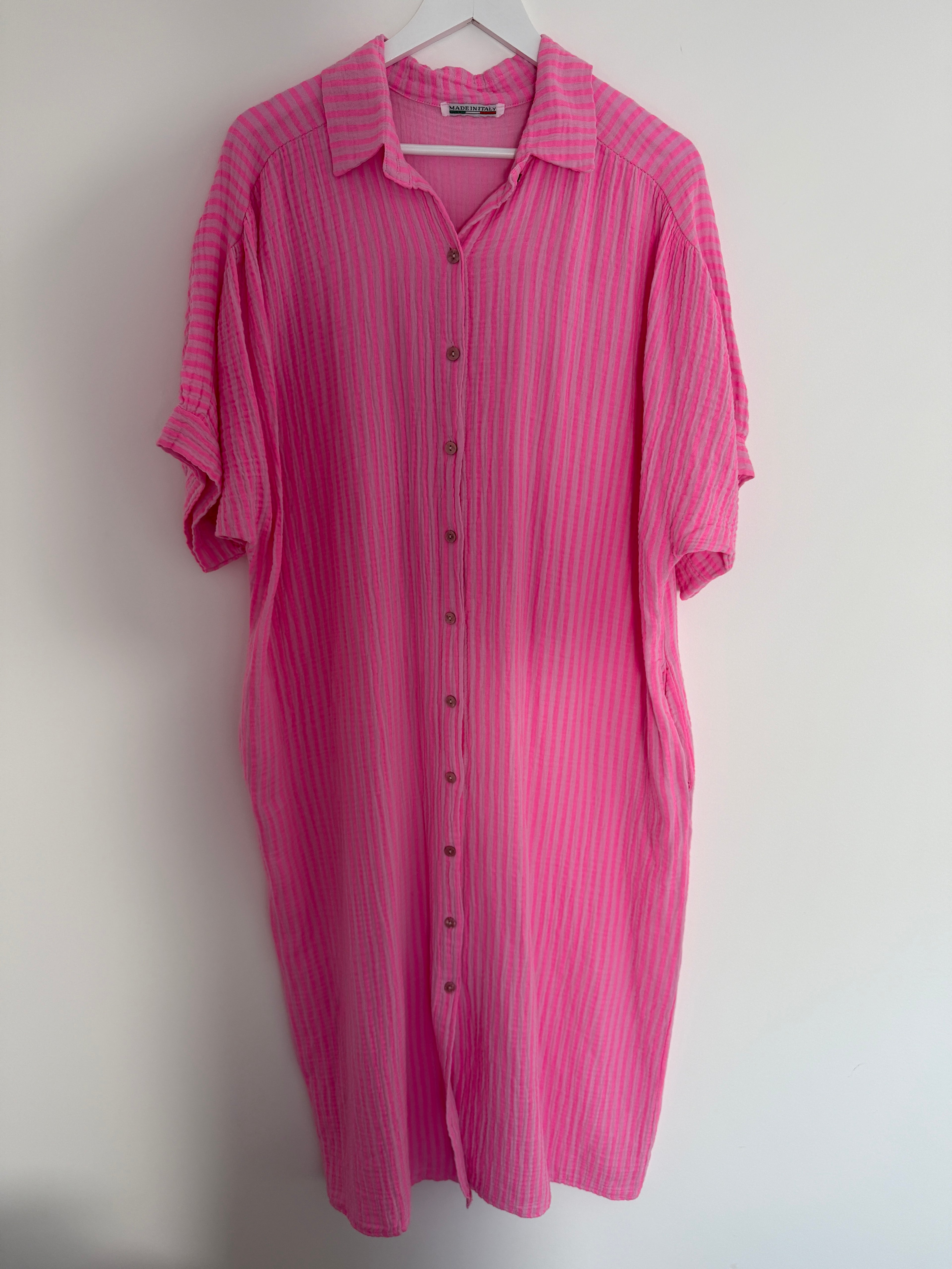 CURVY MUSSELIN KLEID | MELORA