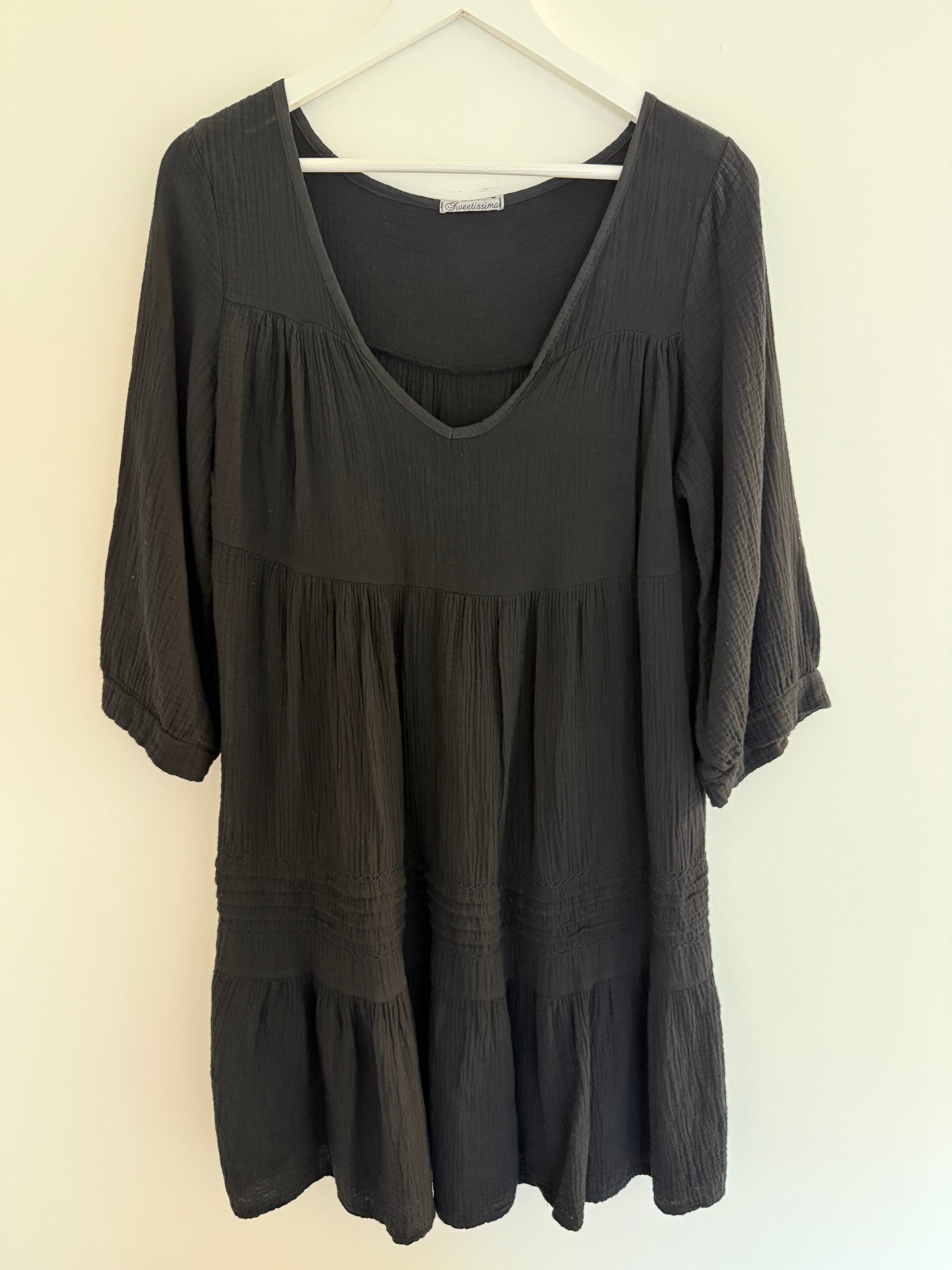 MUSSELIN KLEID | CLOUDY