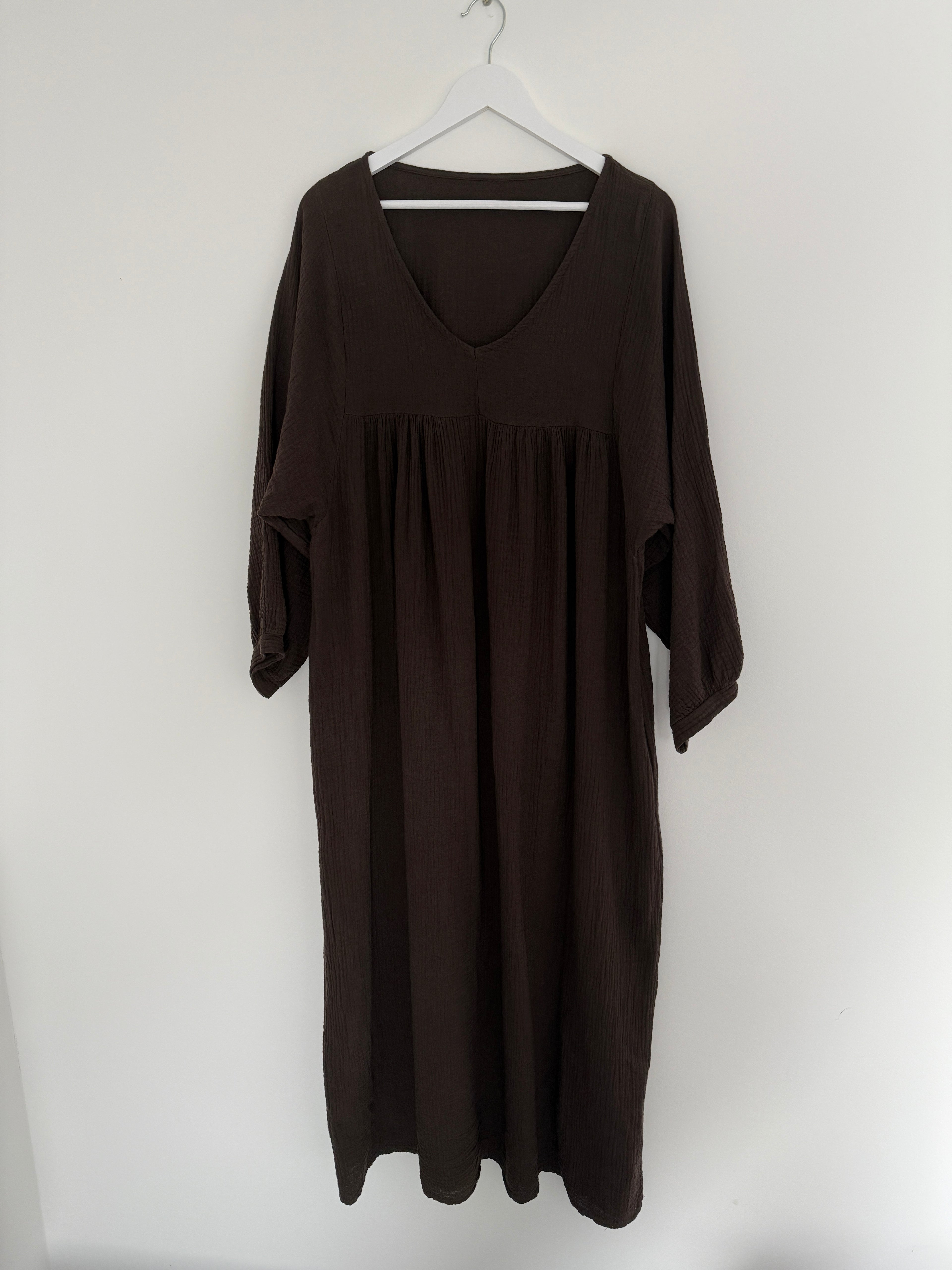 CURVY MUSSELIN KLEID | TANJA