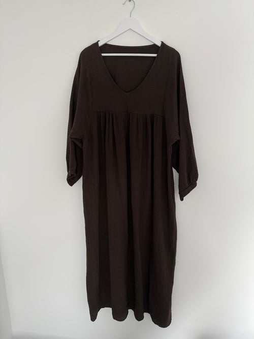 CURVY MUSSELIN KLEID | TANJA