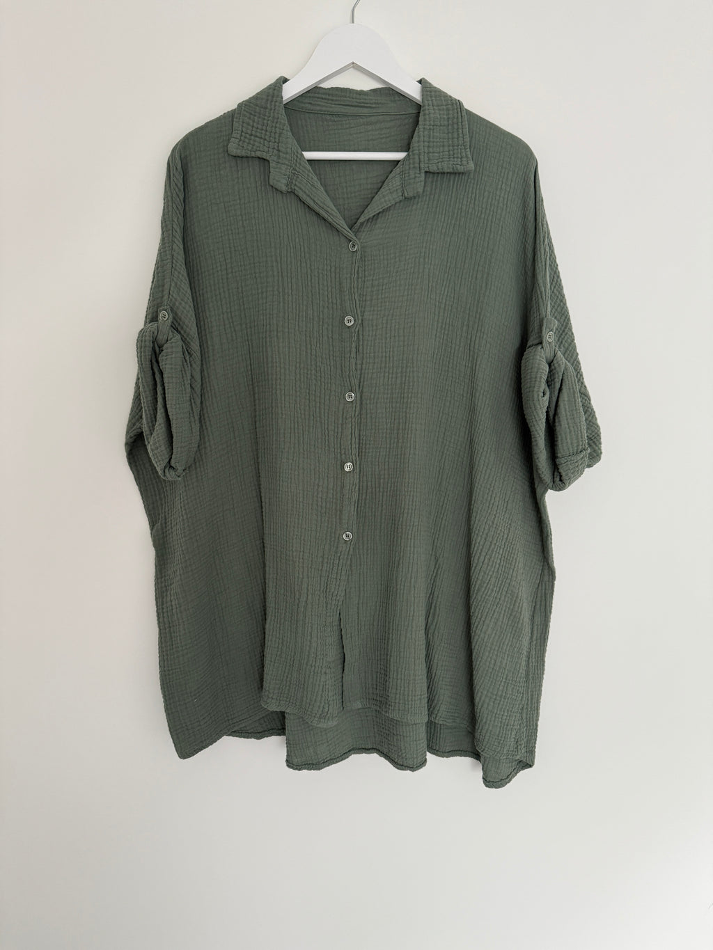 OVERSIZE MUSSELIN BLUSE | AIRA
