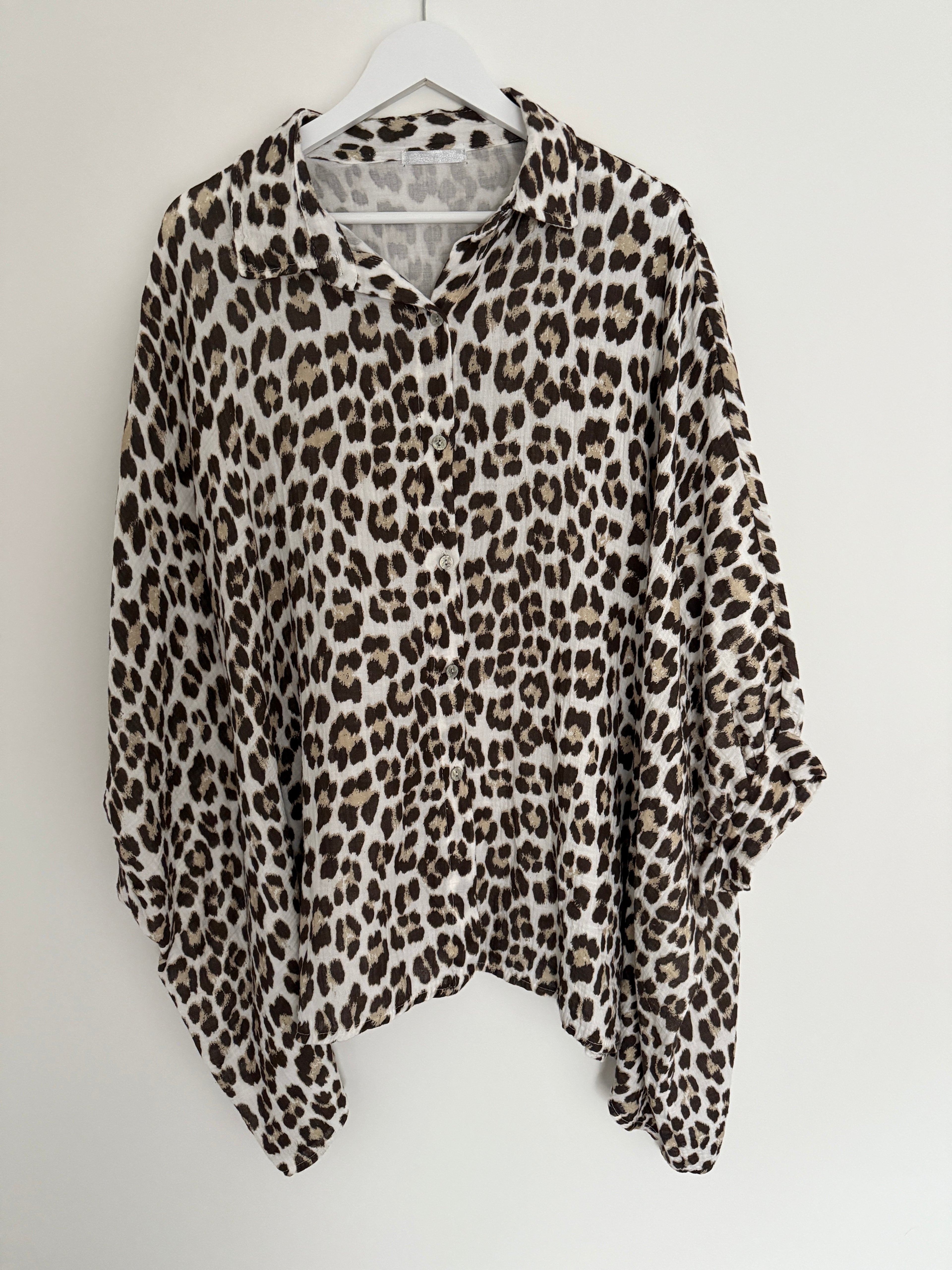 OVERSIZE MUSSELIN BLUSE | LEORANA