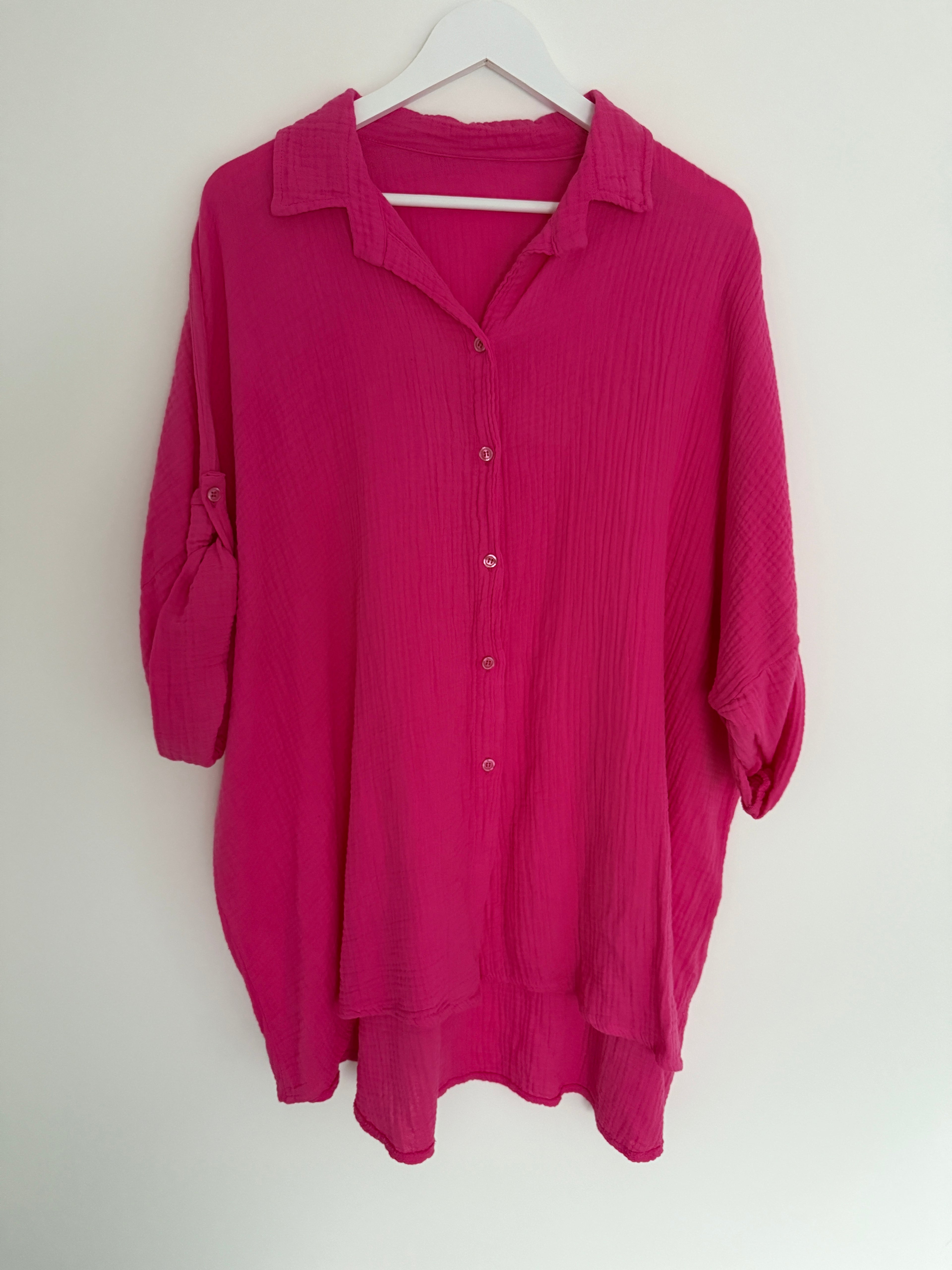 OVERSIZE MUSSELIN BLUSE | AIRA