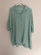 OVERSIZE MUSSELIN BLUSE | AIRA
