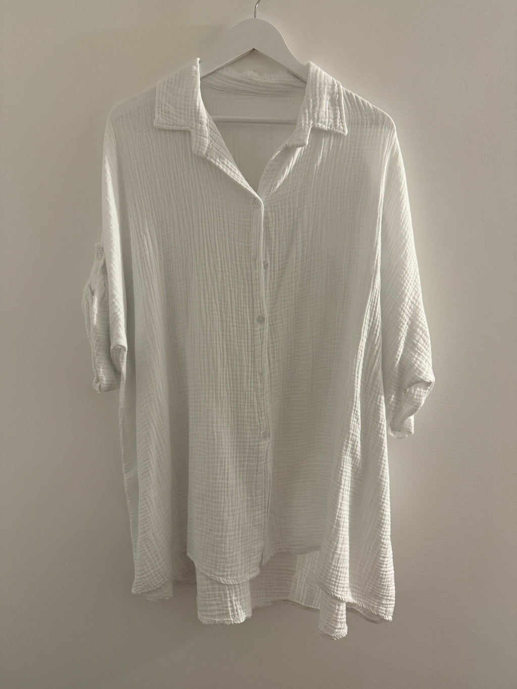 OVERSIZE MUSSELIN BLUSE | AIRA