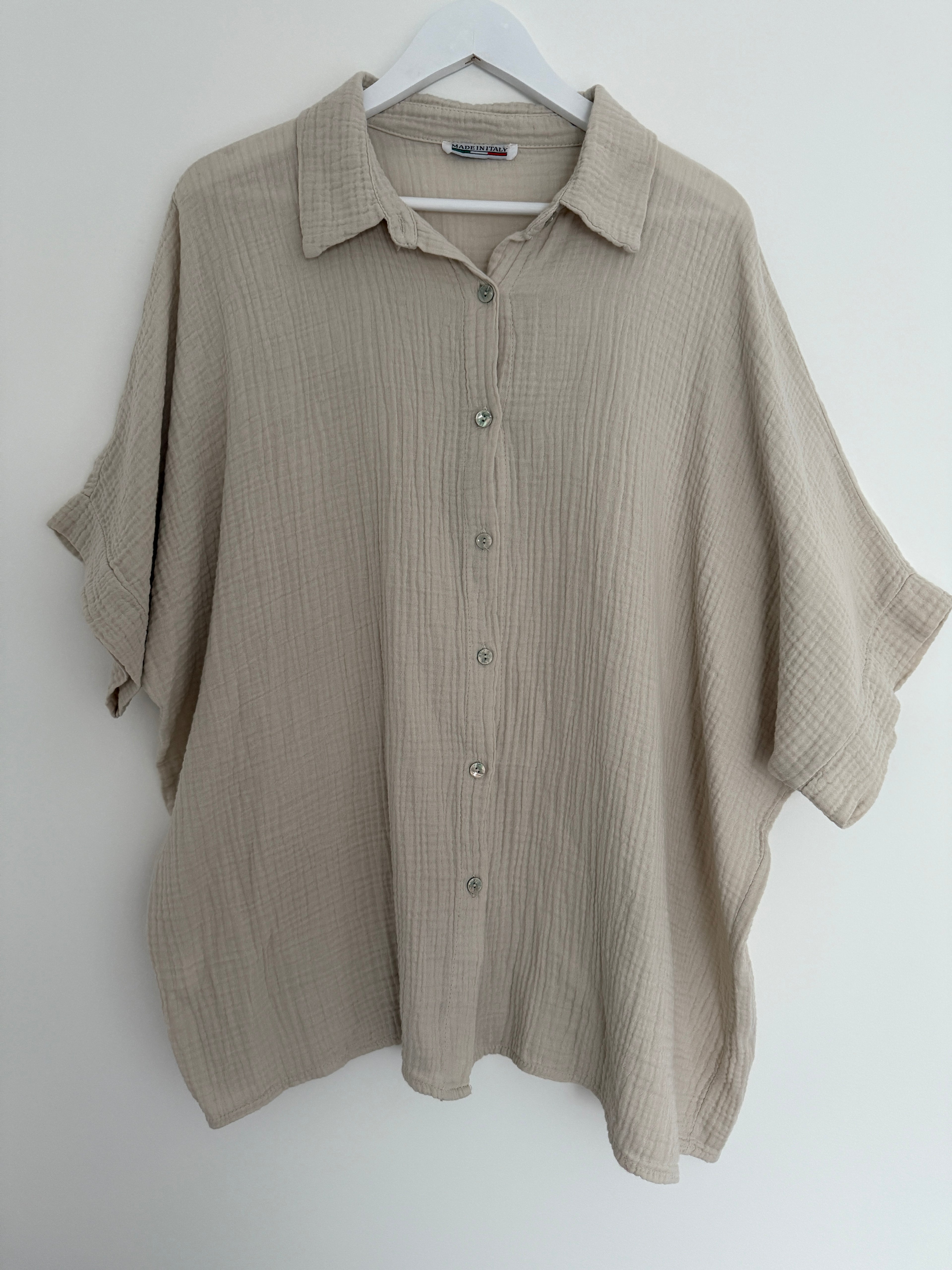 OVERSIZE MUSSELIN BLUSE | LARA