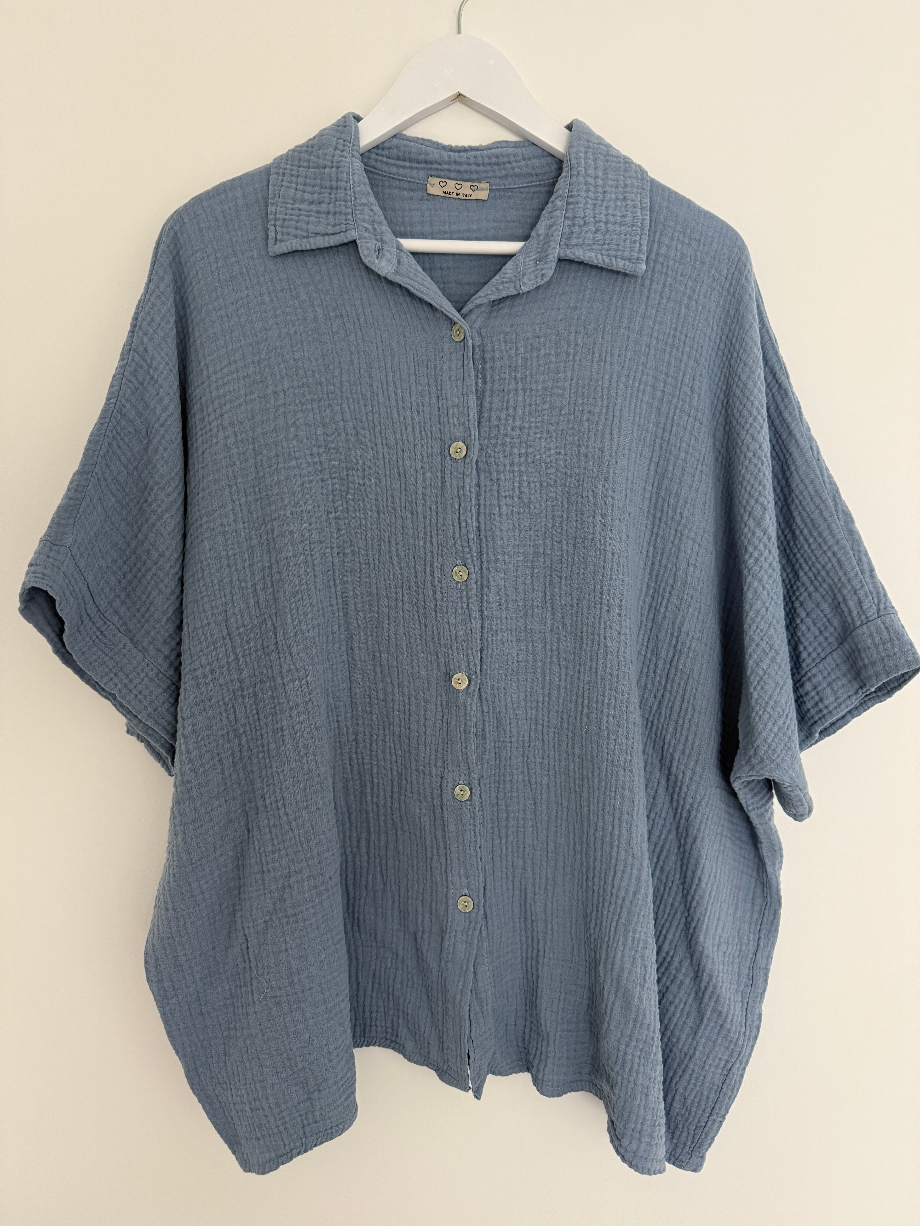 OVERSIZE MUSSELIN BLUSE | LARA