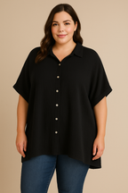 OVERSIZE MUSSELIN BLUSE | LARA