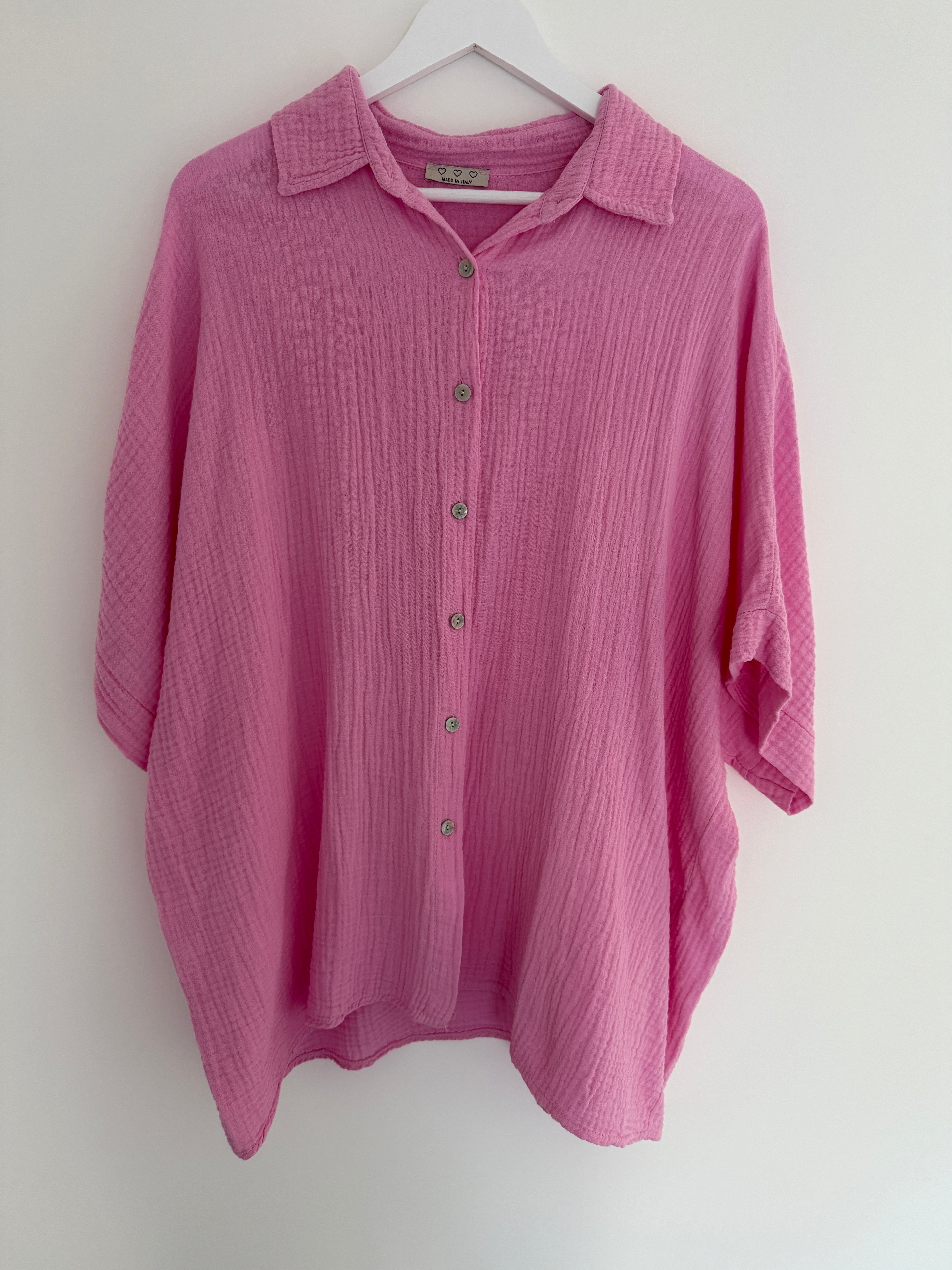 OVERSIZE MUSSELIN BLUSE | LARA