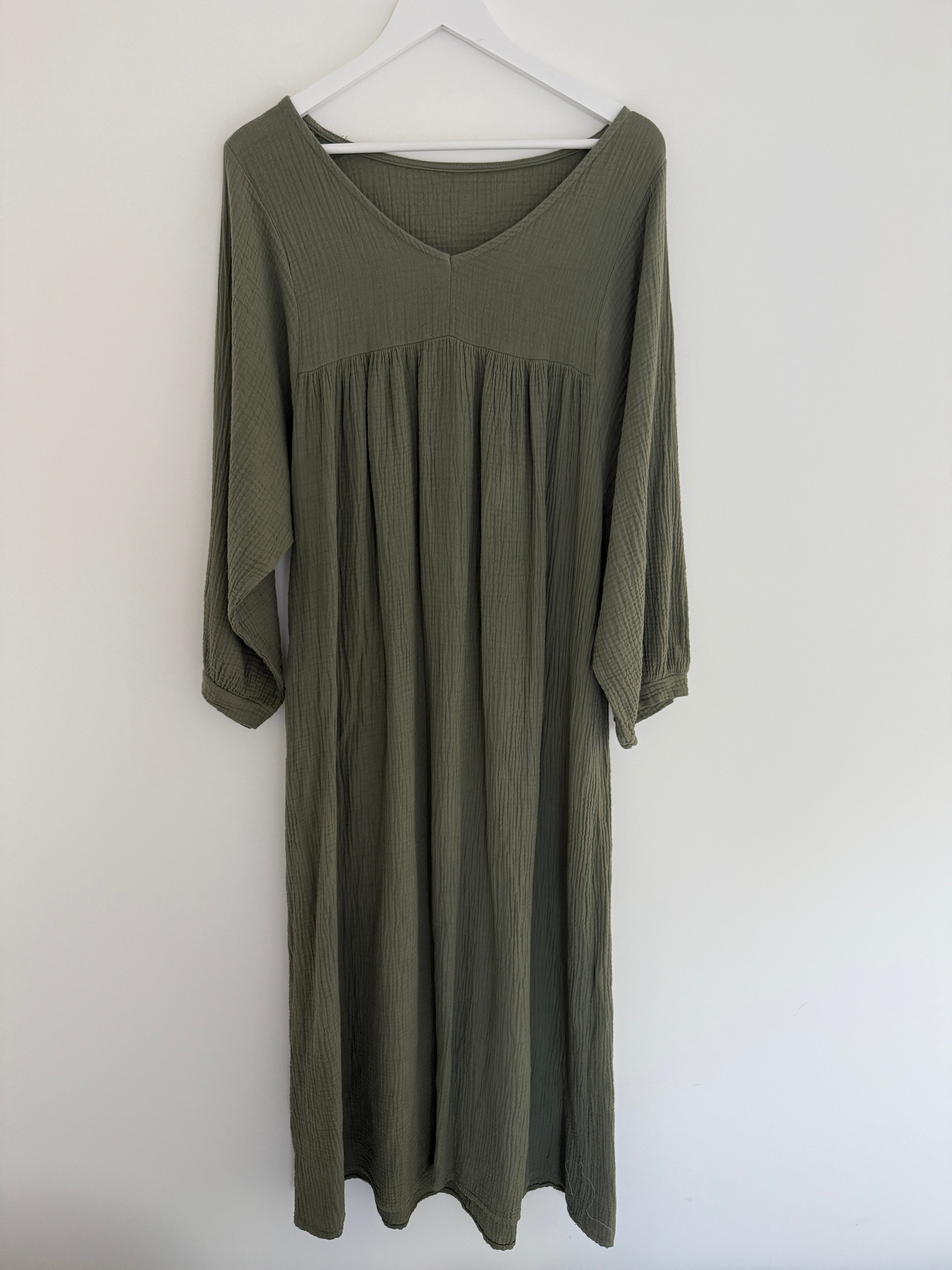 CURVY MUSSELIN KLEID | TANJA