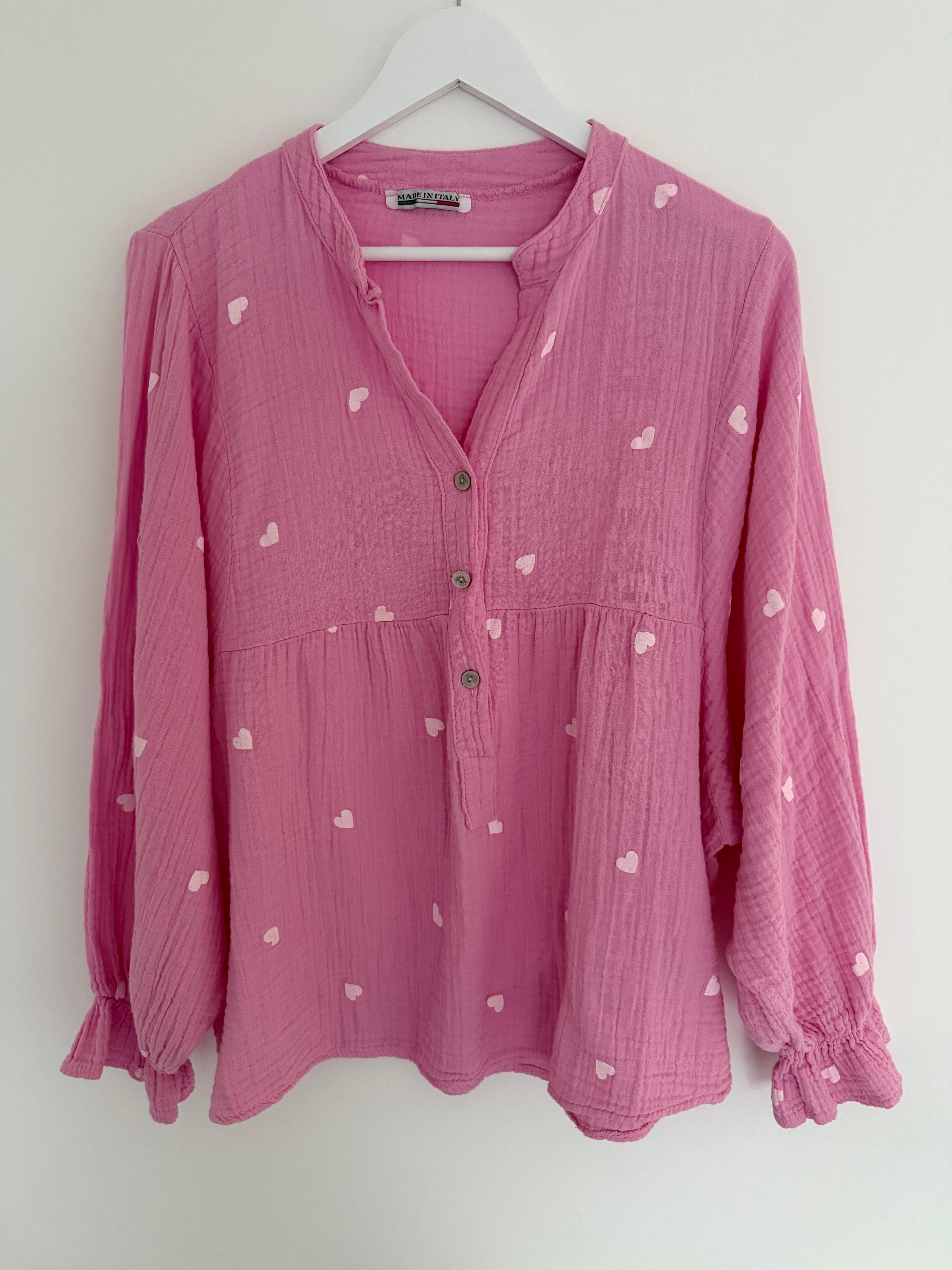 MUSSELIN BLUSE | LOVINA