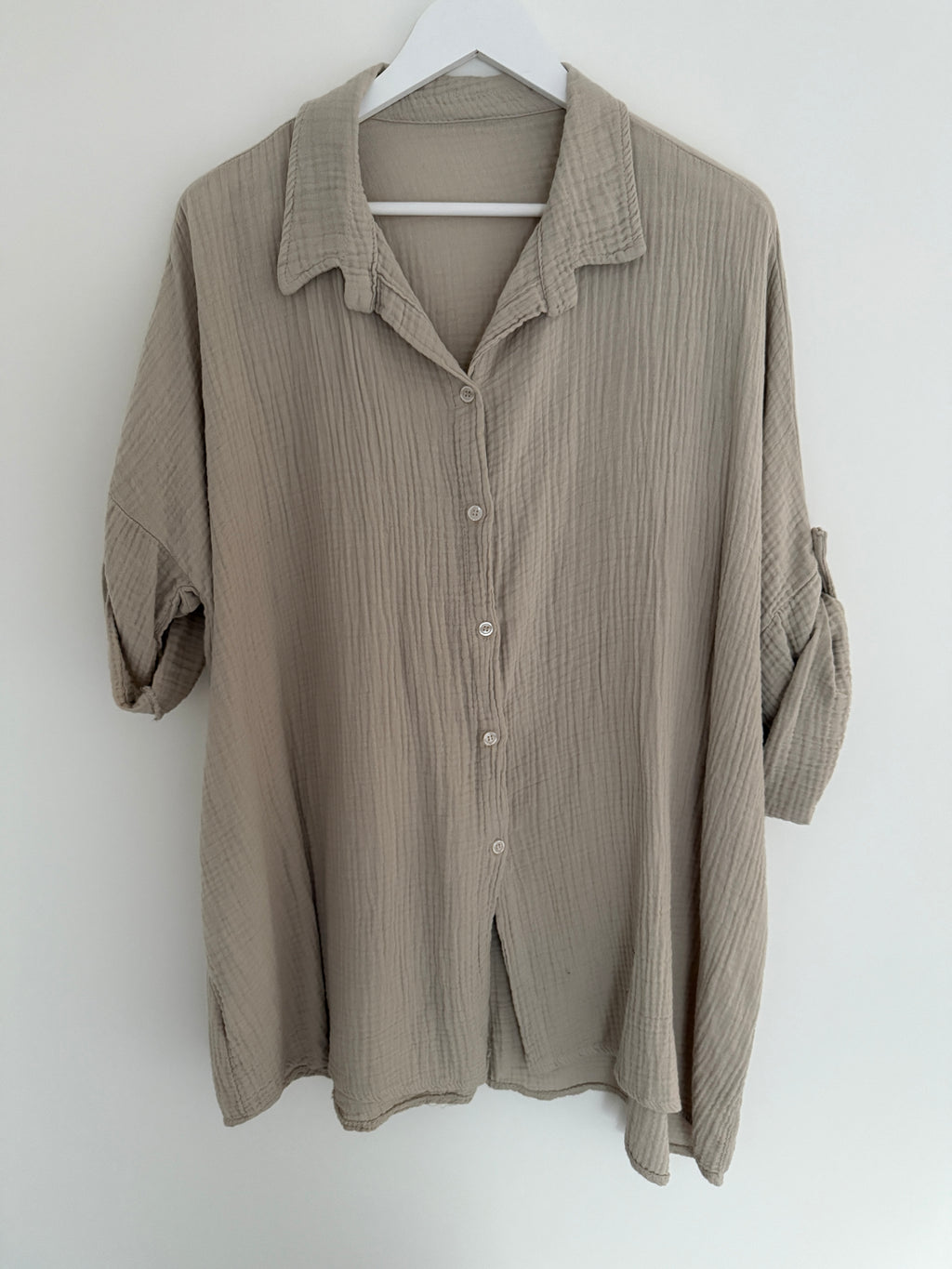 OVERSIZE MUSSELIN BLUSE | AIRA