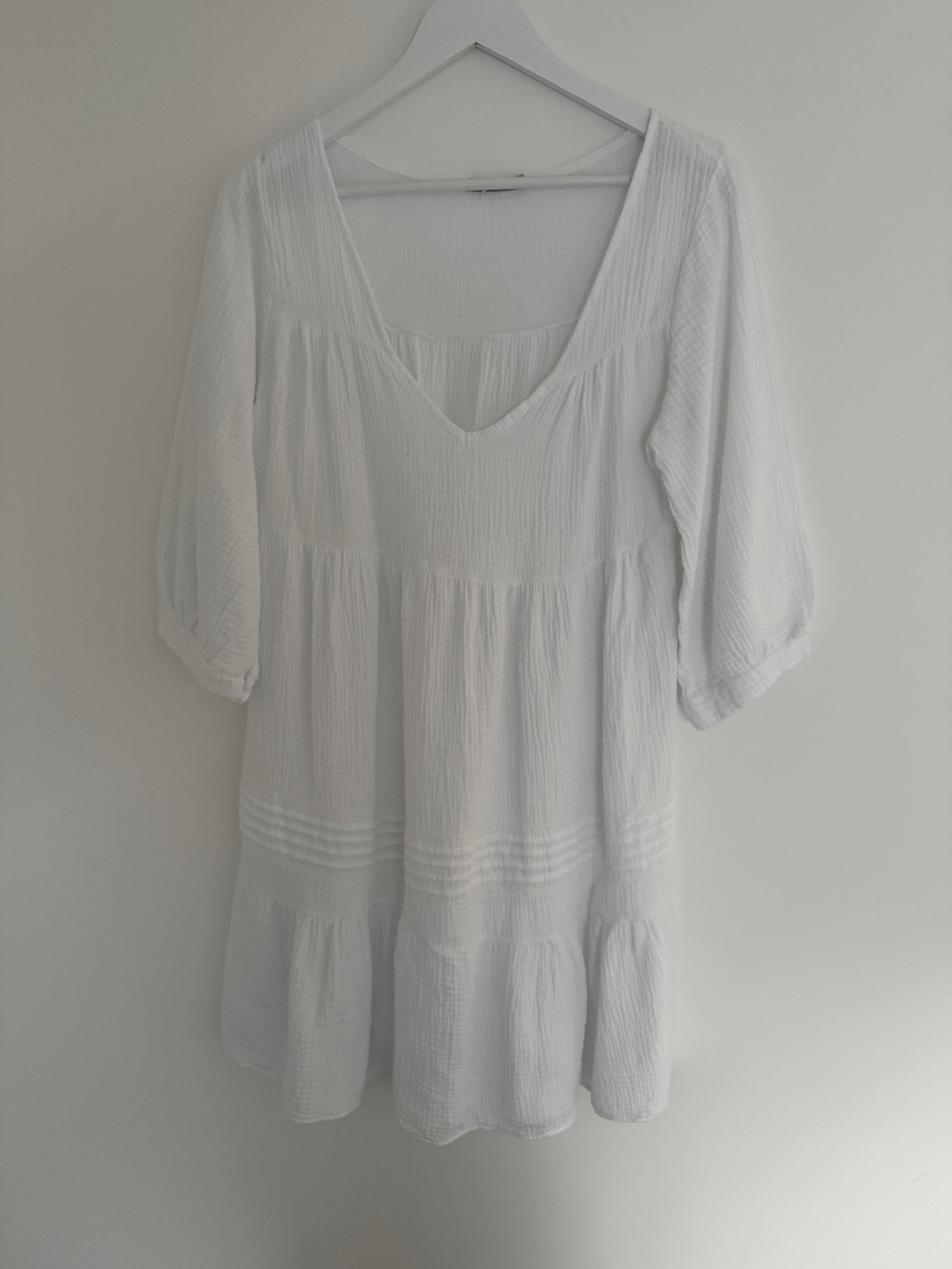 MUSSELIN KLEID | CLOUDY