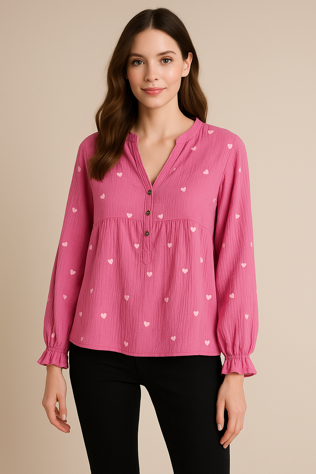 MUSSELIN BLUSE | LOVINA