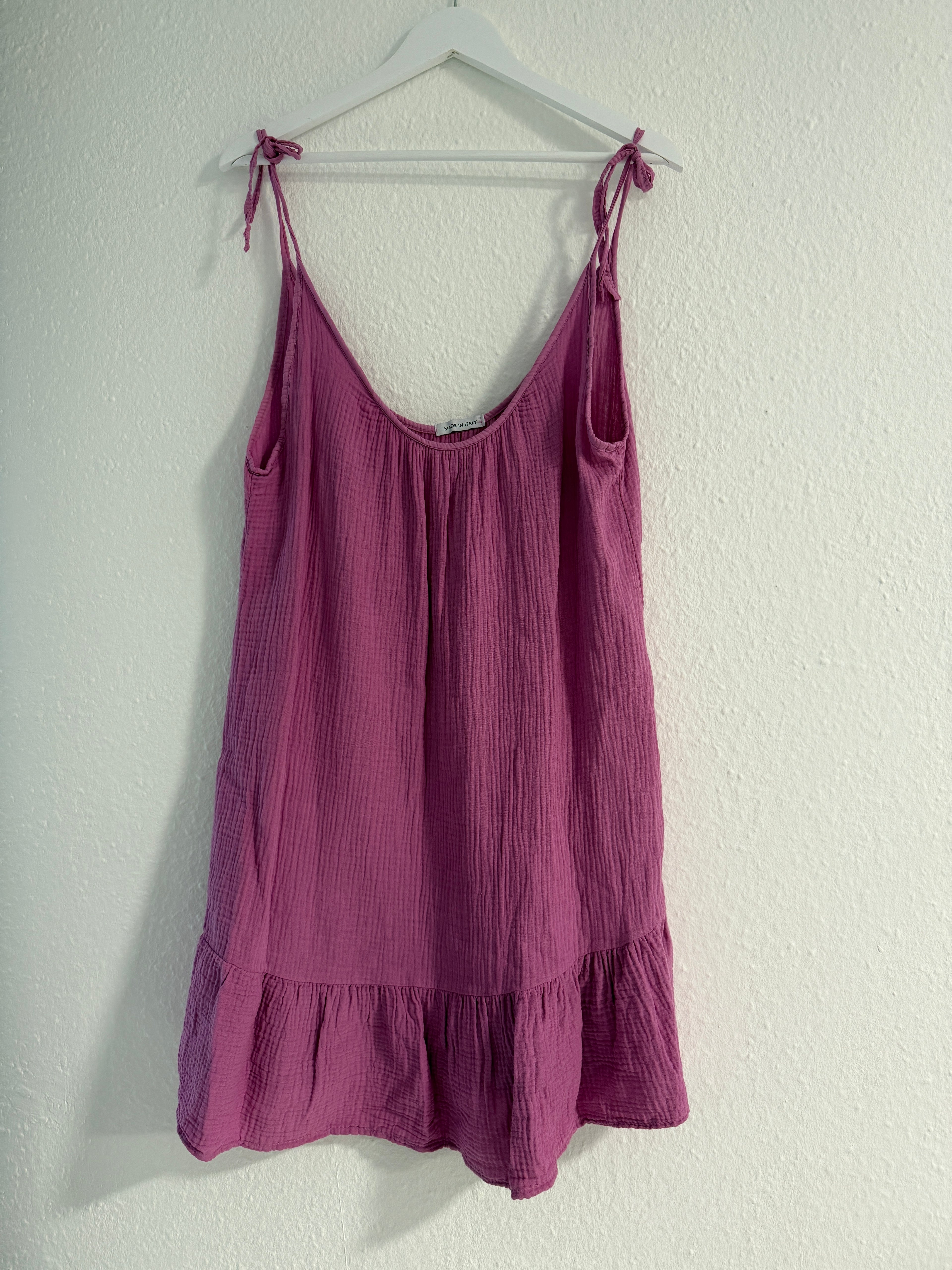MUSSELIN KLEID | MAUVE