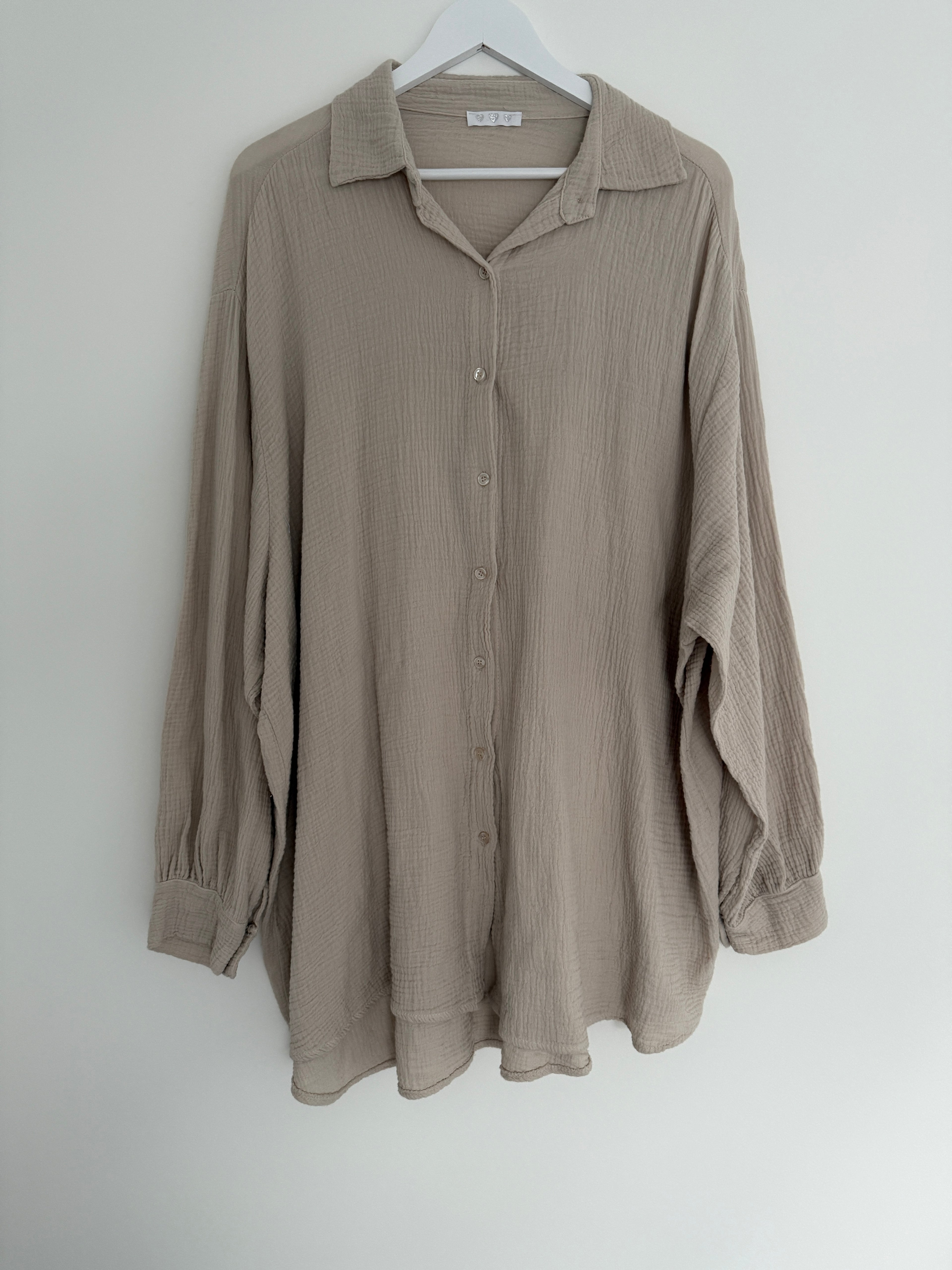 OVERSIZE MUSSELIN BLUSE | NUVU