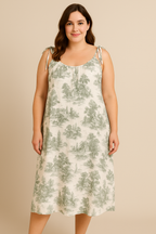 CURVY MUSSELIN KLEID | BOTANICA