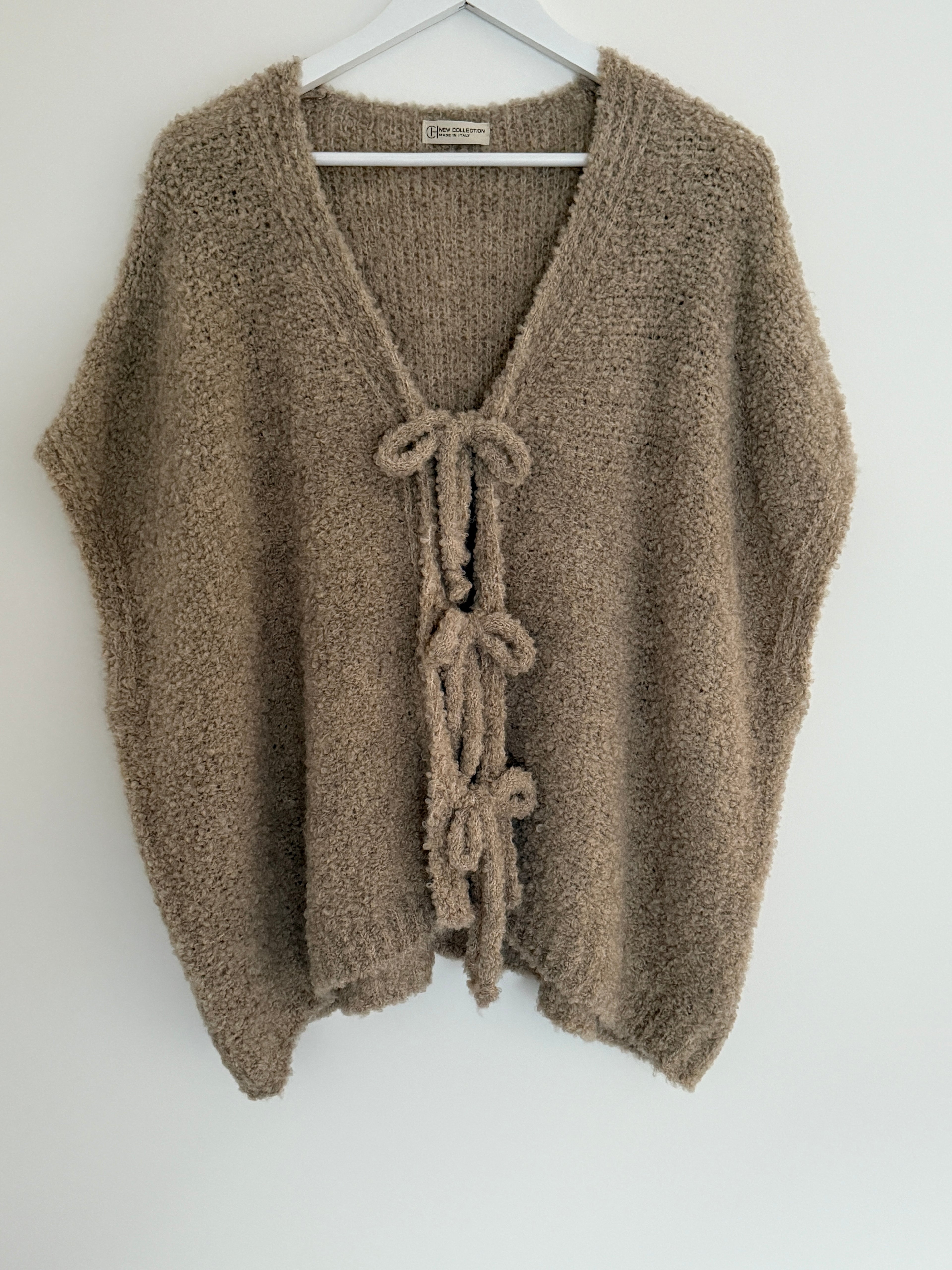 CURVY BOUCLÉ STRICKWESTE | ROSSO