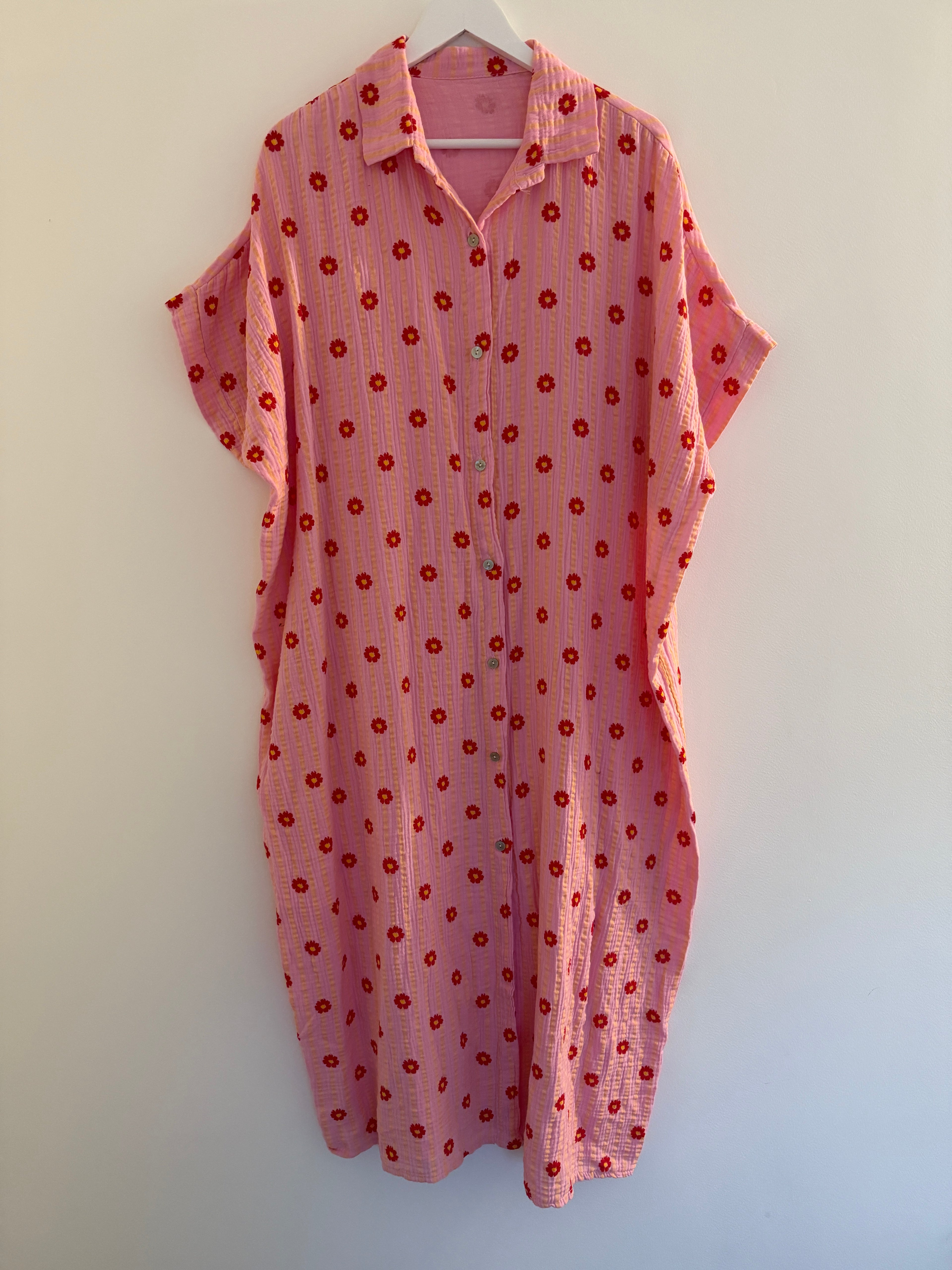 CURVY MUSSELIN KLEID | BLÜTENRAUSCH