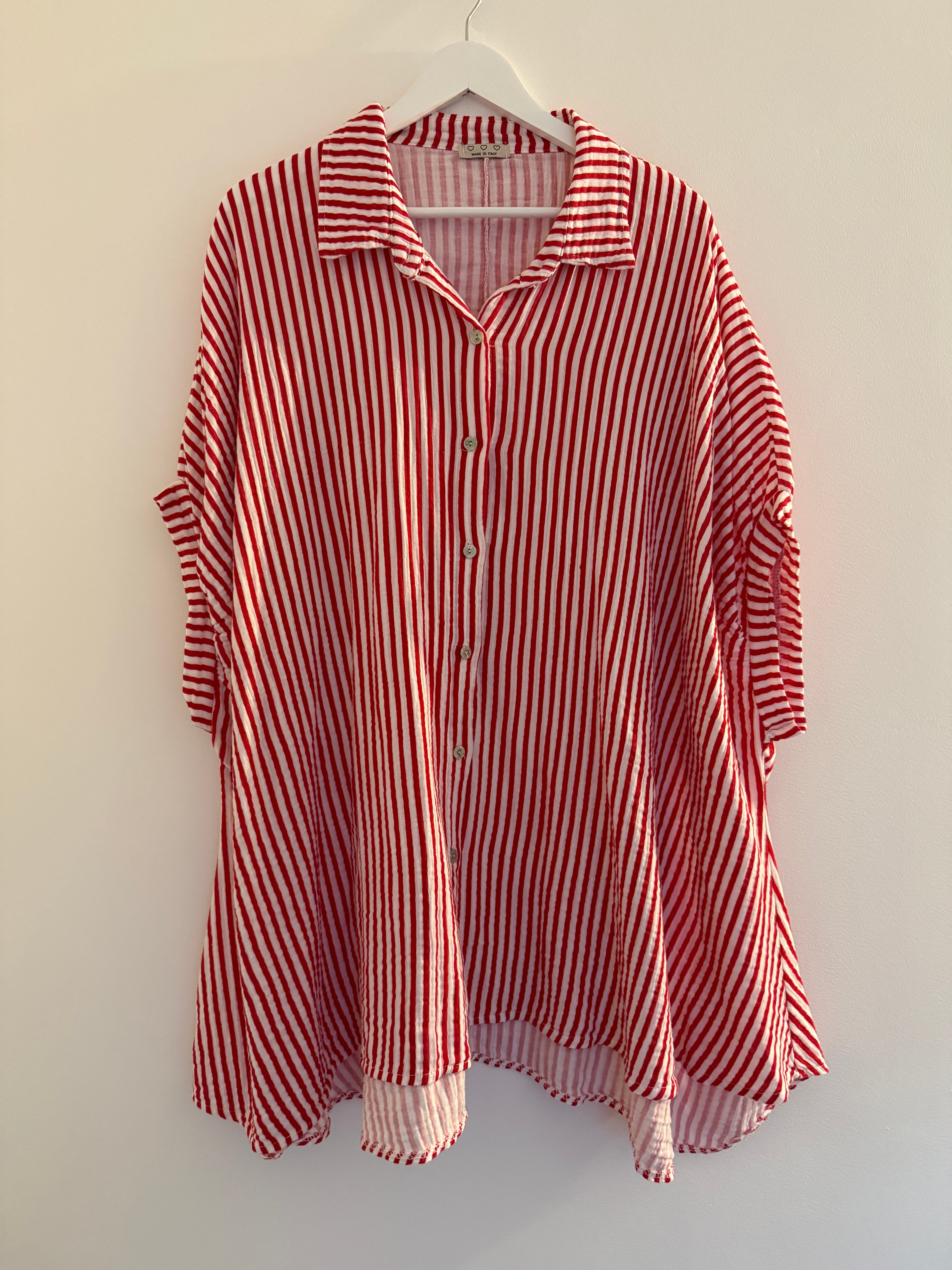 OVERSIZE MUSSELIN BLUSE | STRELLA