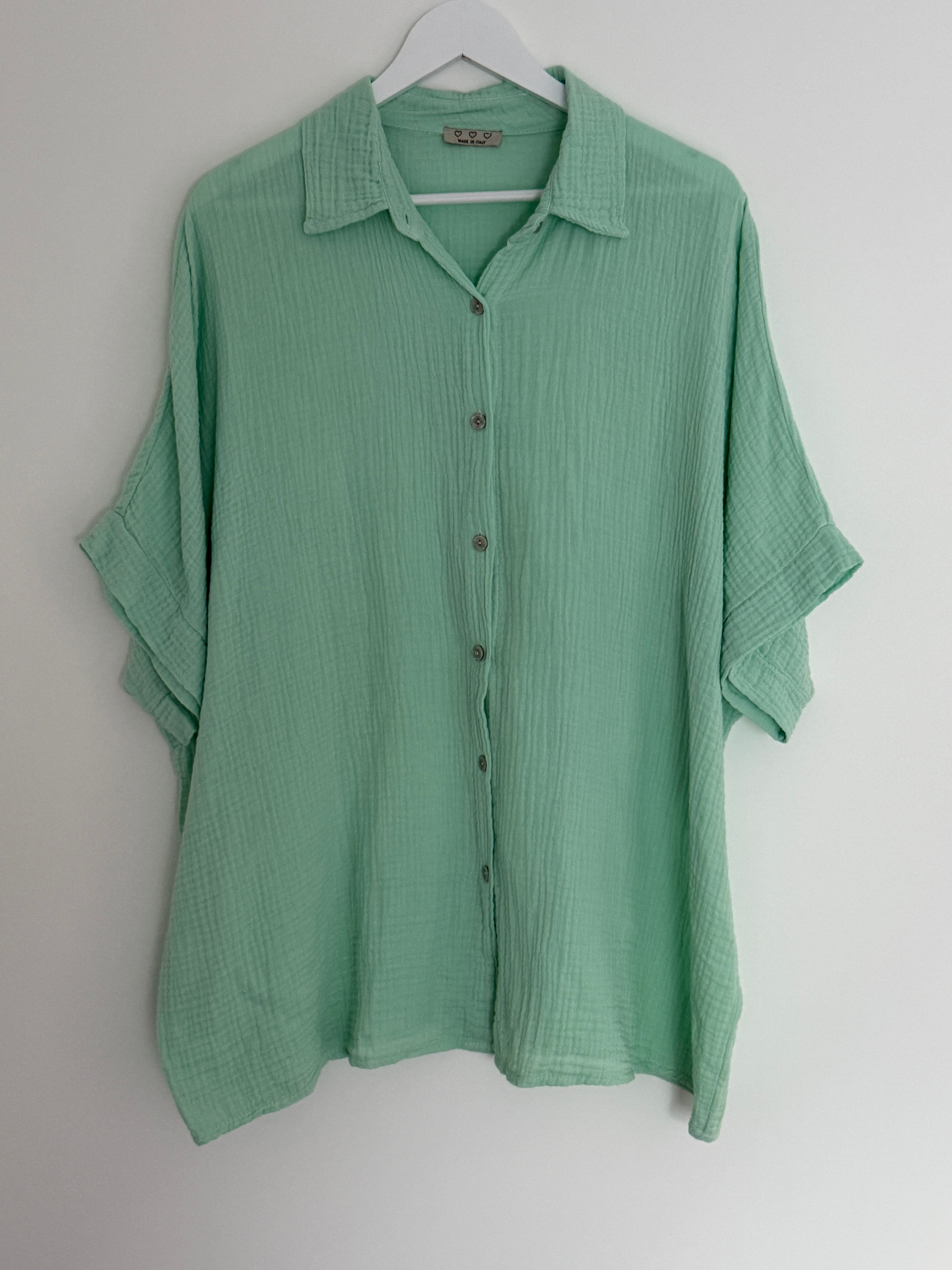 OVERSIZE MUSSELIN BLUSE | LARA