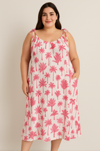 CURVY MUSSELIN KLEID | PALMA