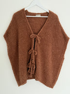 CURVY BOUCLÉ STRICKWESTE | ROSSO