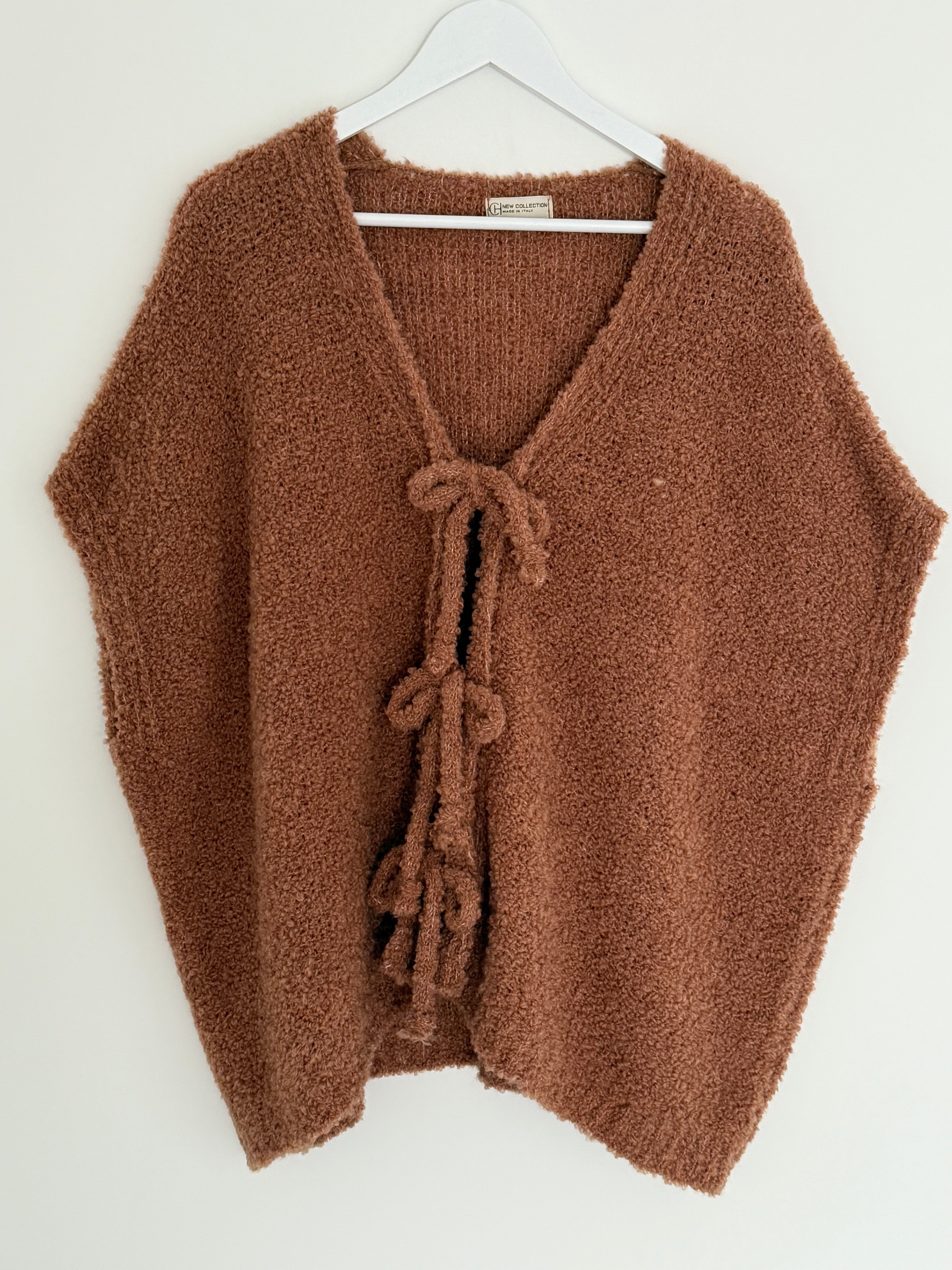 CURVY BOUCLÉ STRICKWESTE | ROSSO