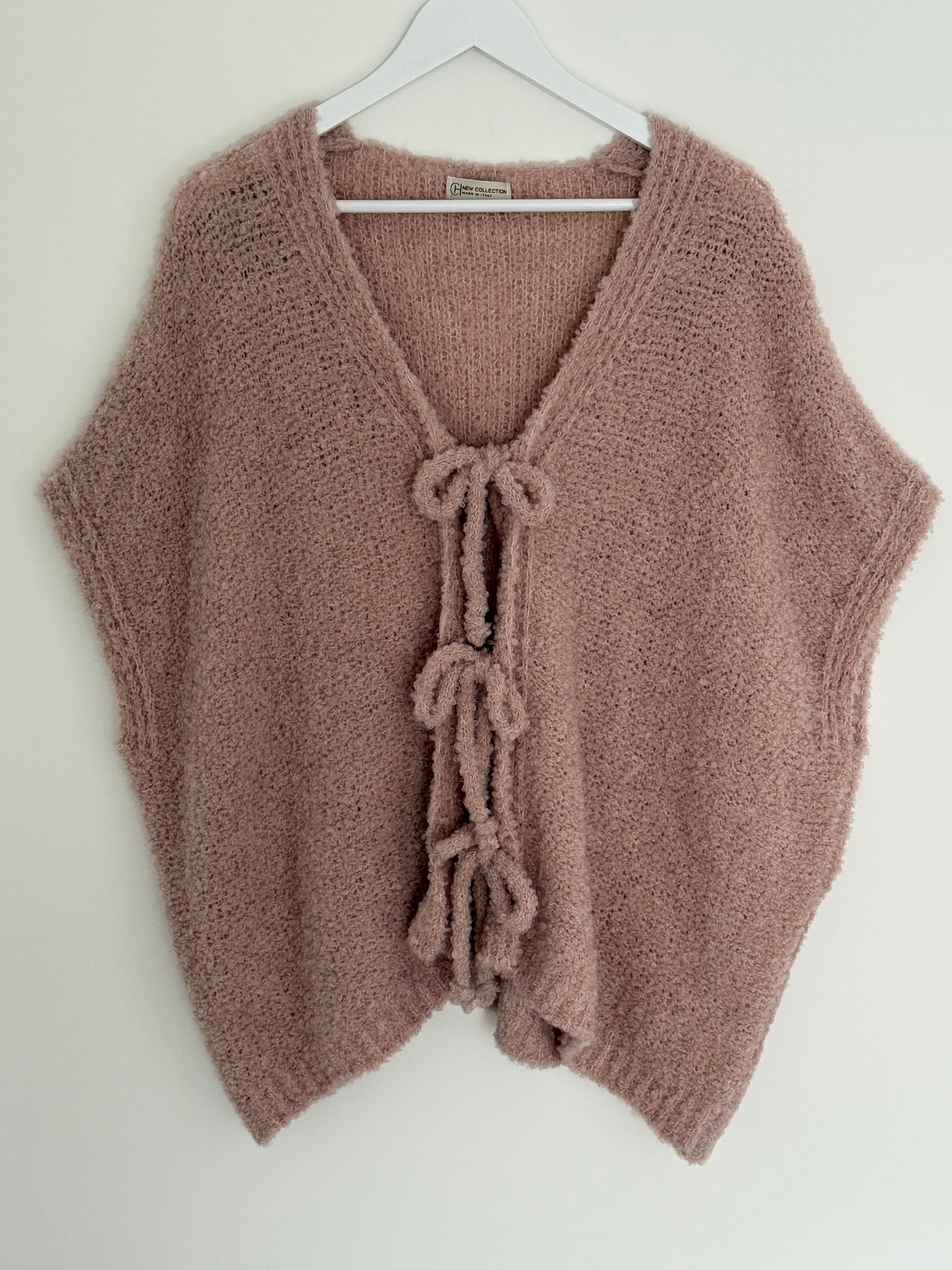 CURVY BOUCLÉ STRICKWESTE | ROSSO