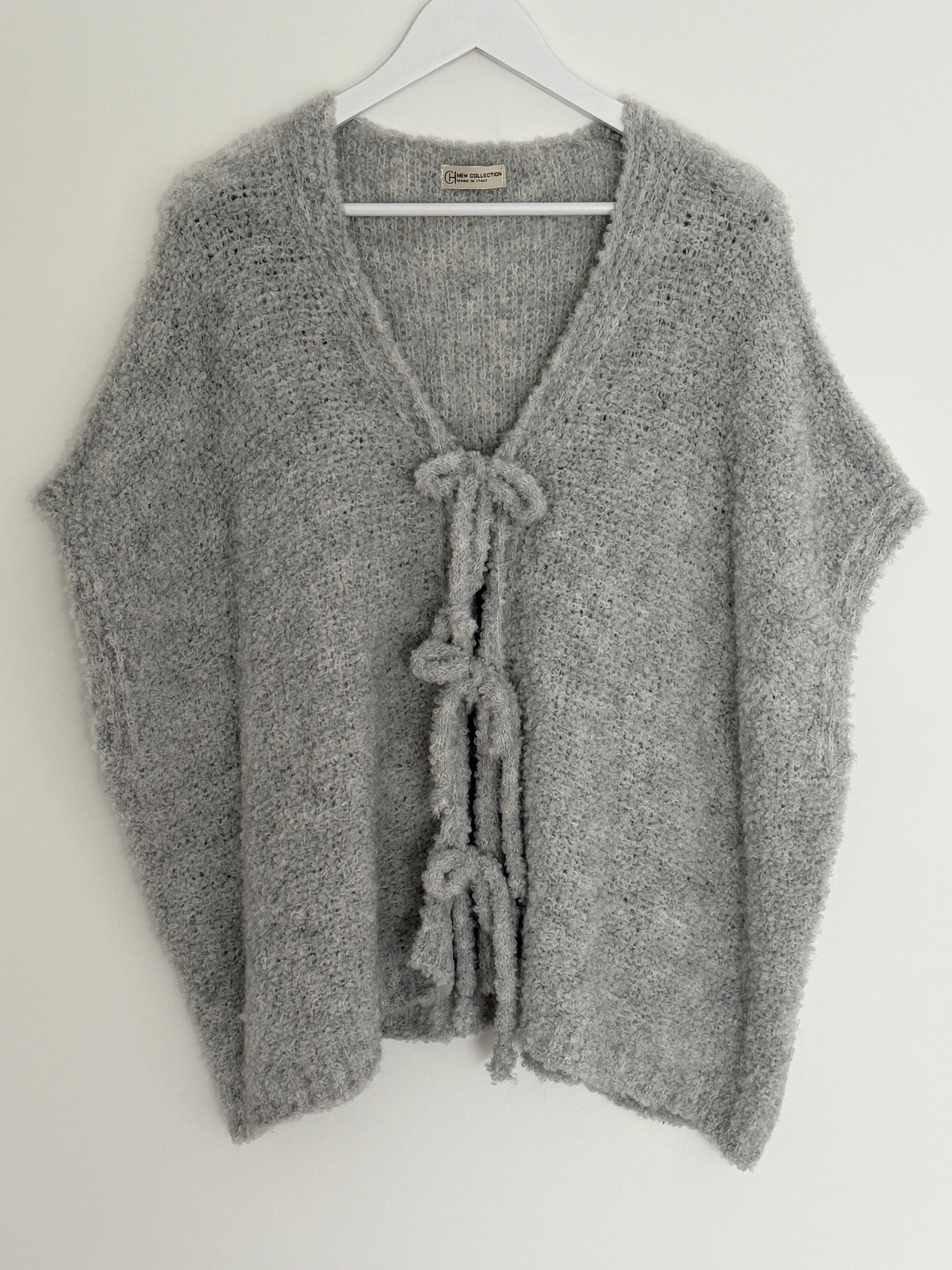 CURVY BOUCLÉ STRICKWESTE | ROSSO